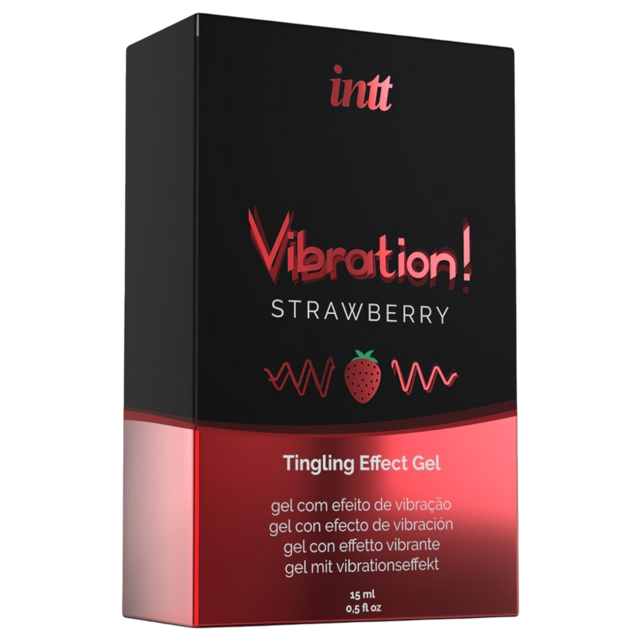 Intt Vibration! – folyékony vibrátor – eper (15ml)