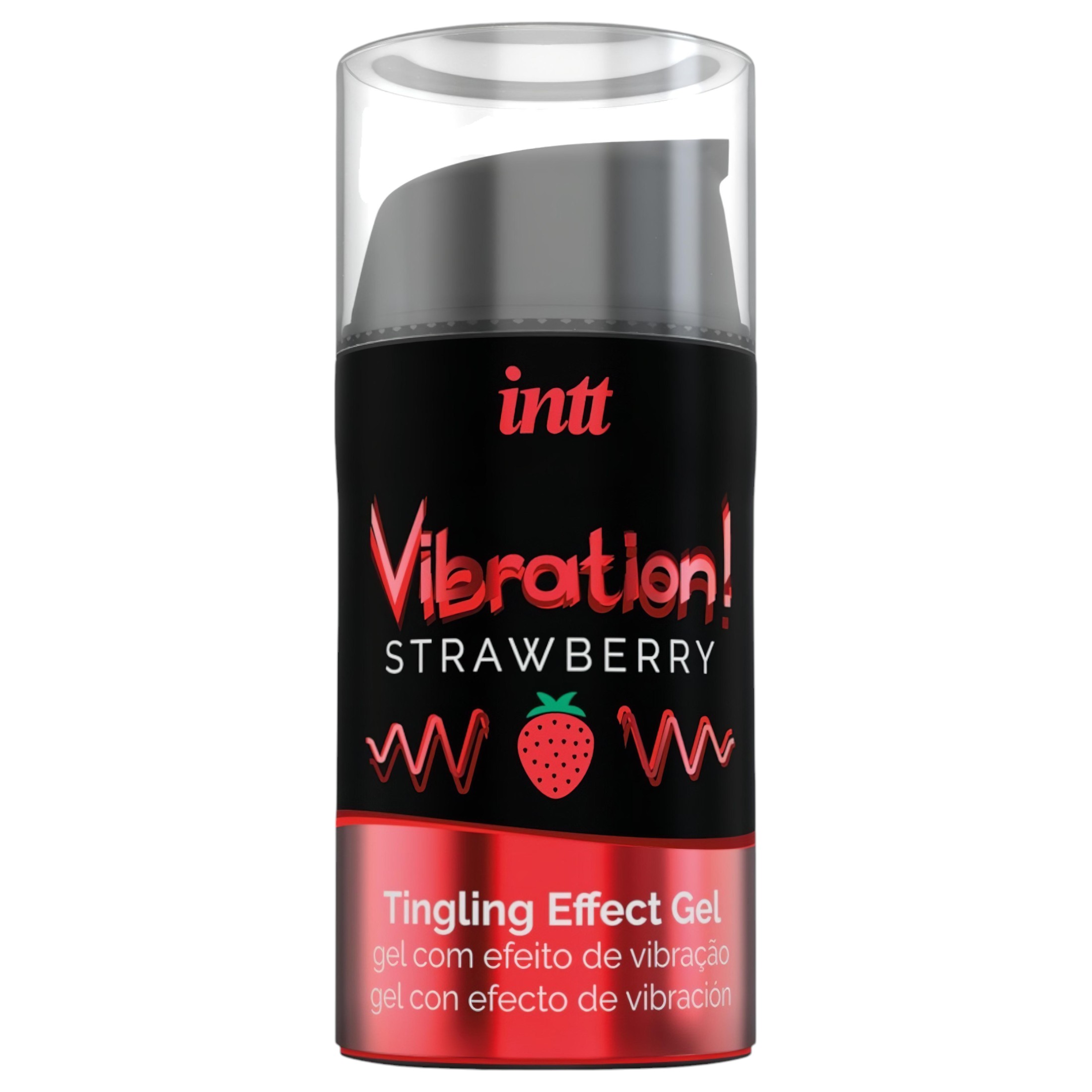 Intt Vibration! – folyékony vibrátor – eper (15ml)
