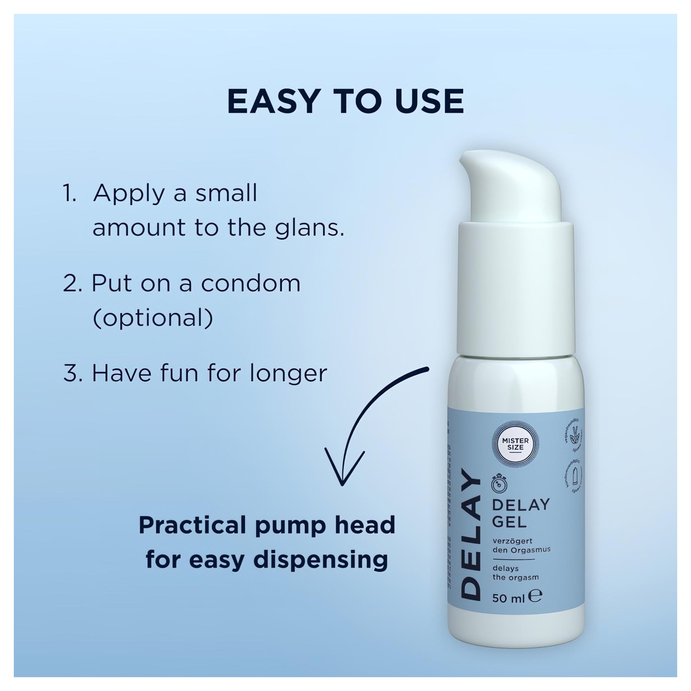 Mister Size – magömlést késleltető gél (50ml)