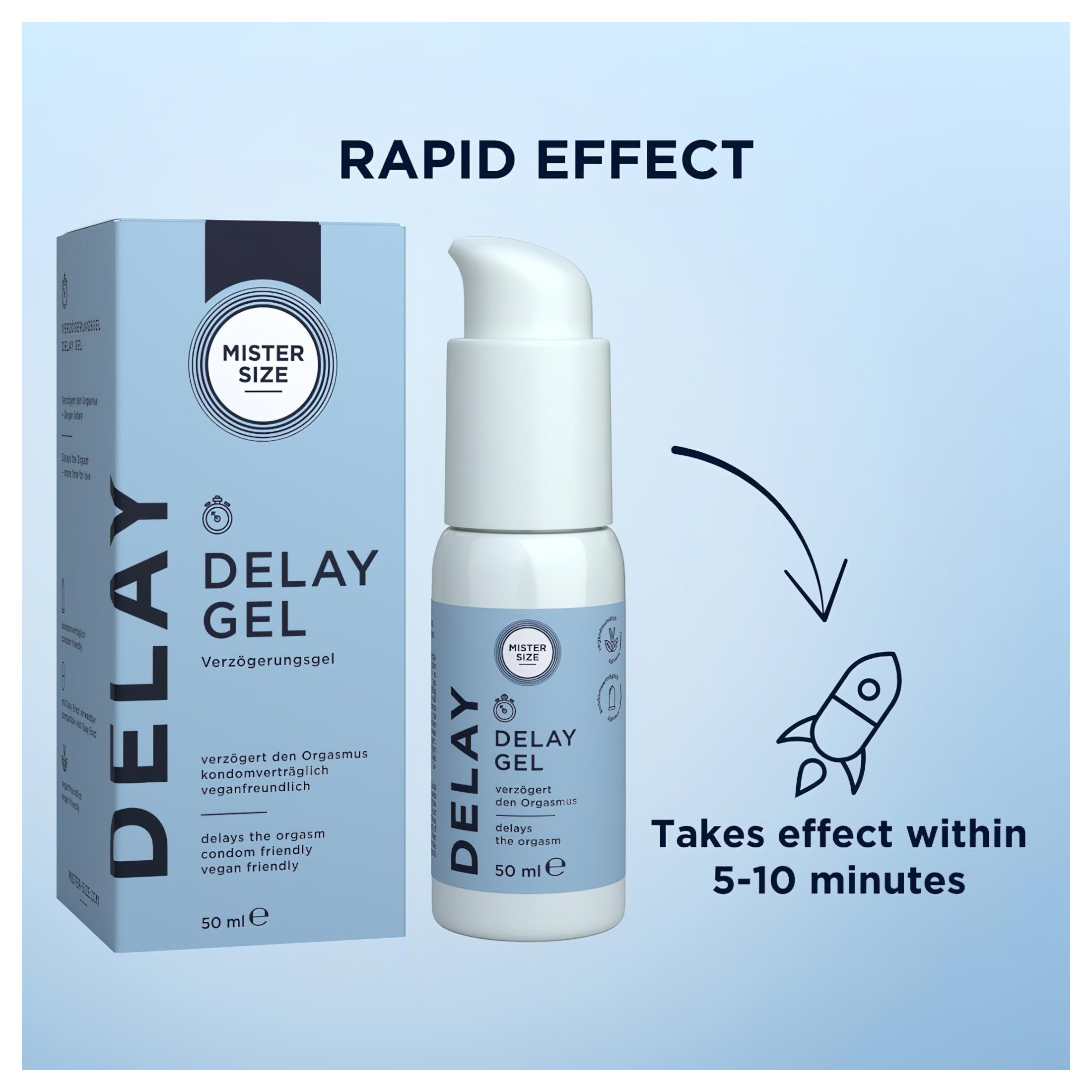 Mister Size – magömlést késleltető gél (50ml)