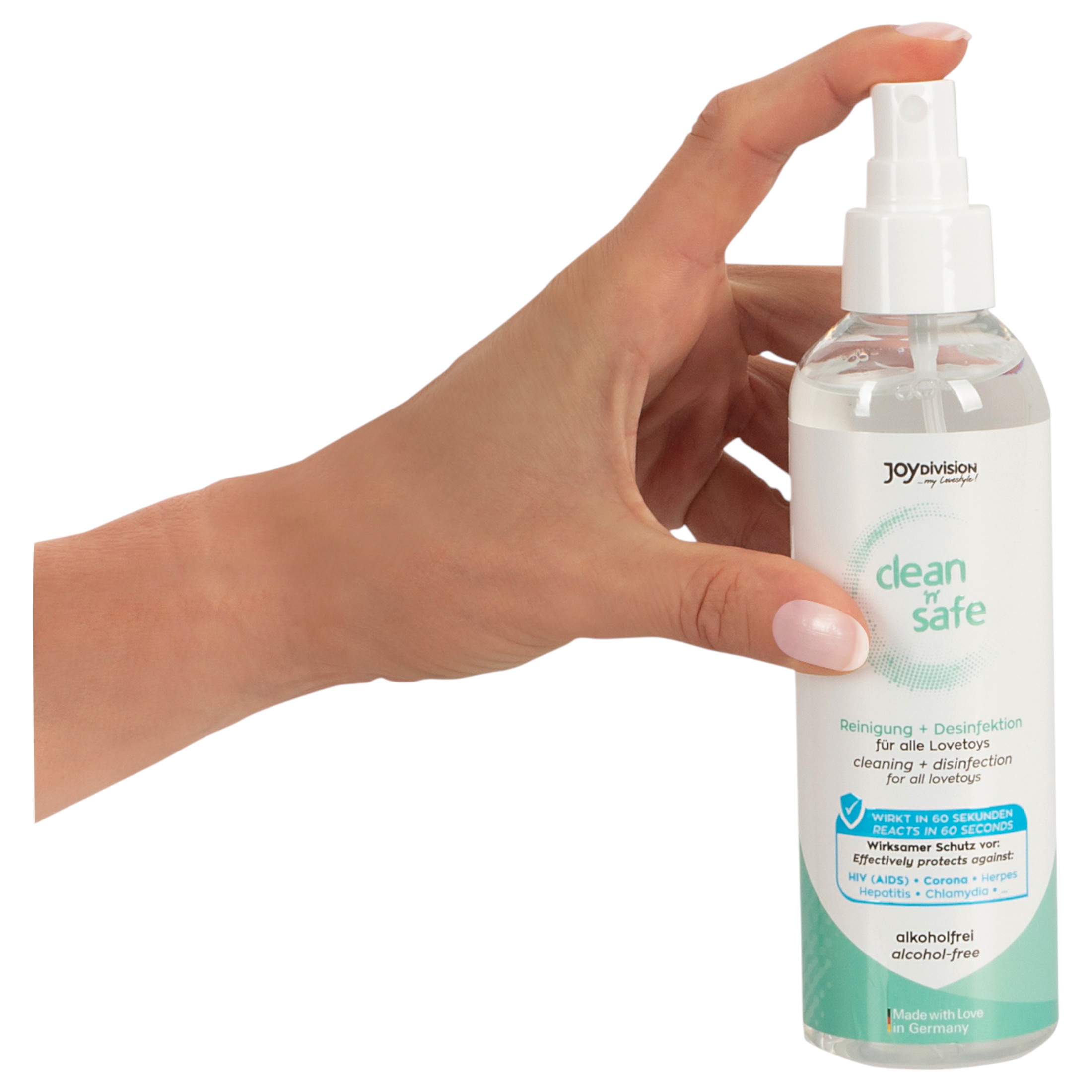 JoyDivision Clean Safe – fertőtlenítő és tisztító spray (200ml)