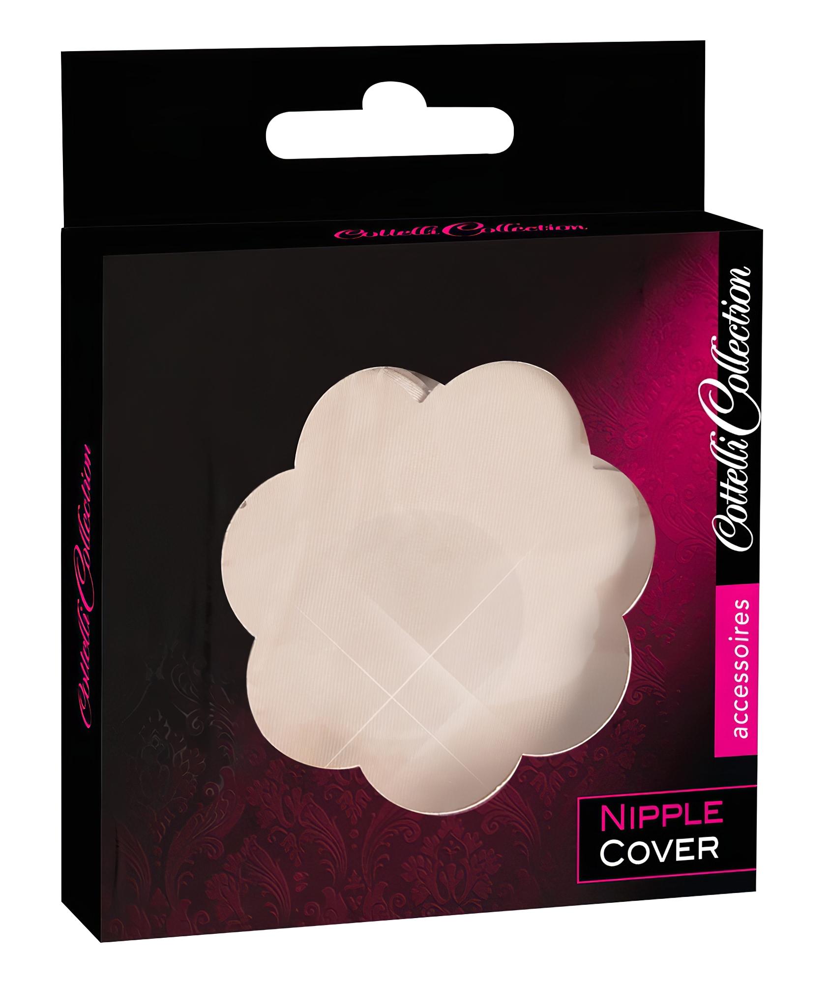 Cottelli Nipple Cover – virág mellbimbó tapasz – natúr (12db)