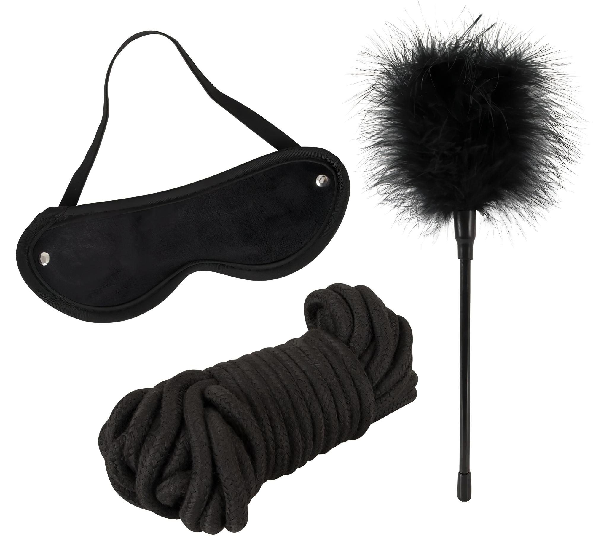Master & Slave – Kötözős játék szett (barna-fekete)