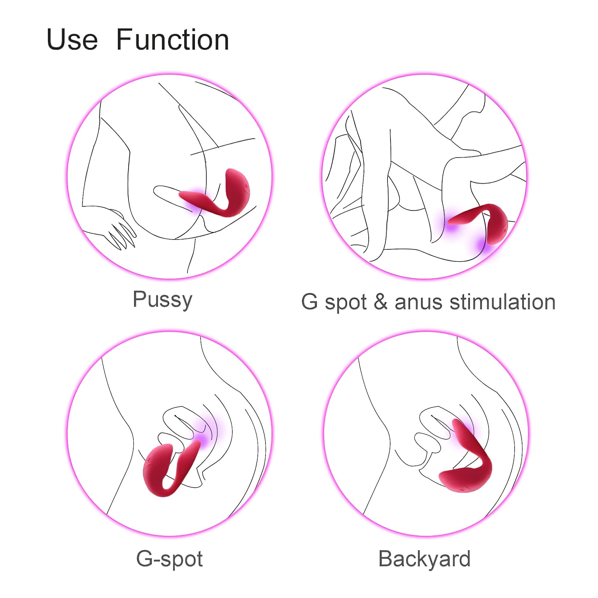 Cotoxo Cupid 2 – távirányítós párvibrátor (piros)