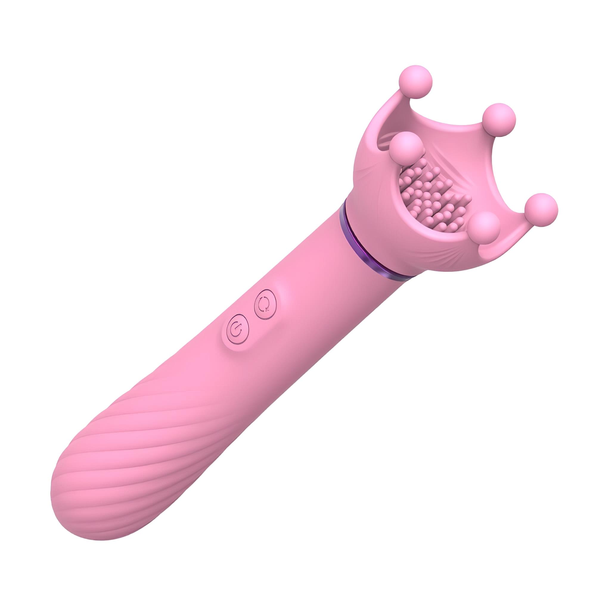 / Sunfo – 2in1 mellbimbó vibrátor (pink)