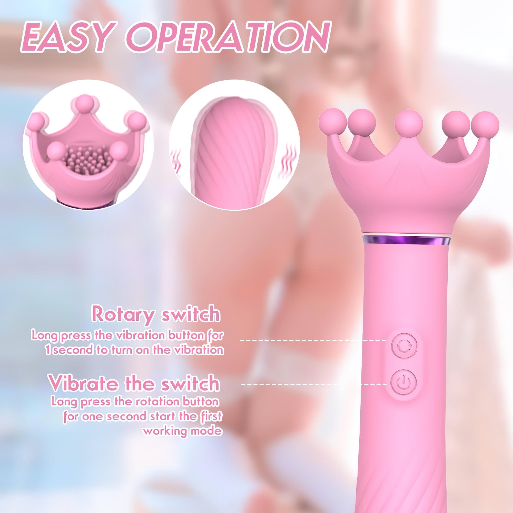 / Sunfo – 2in1 mellbimbó vibrátor (pink)