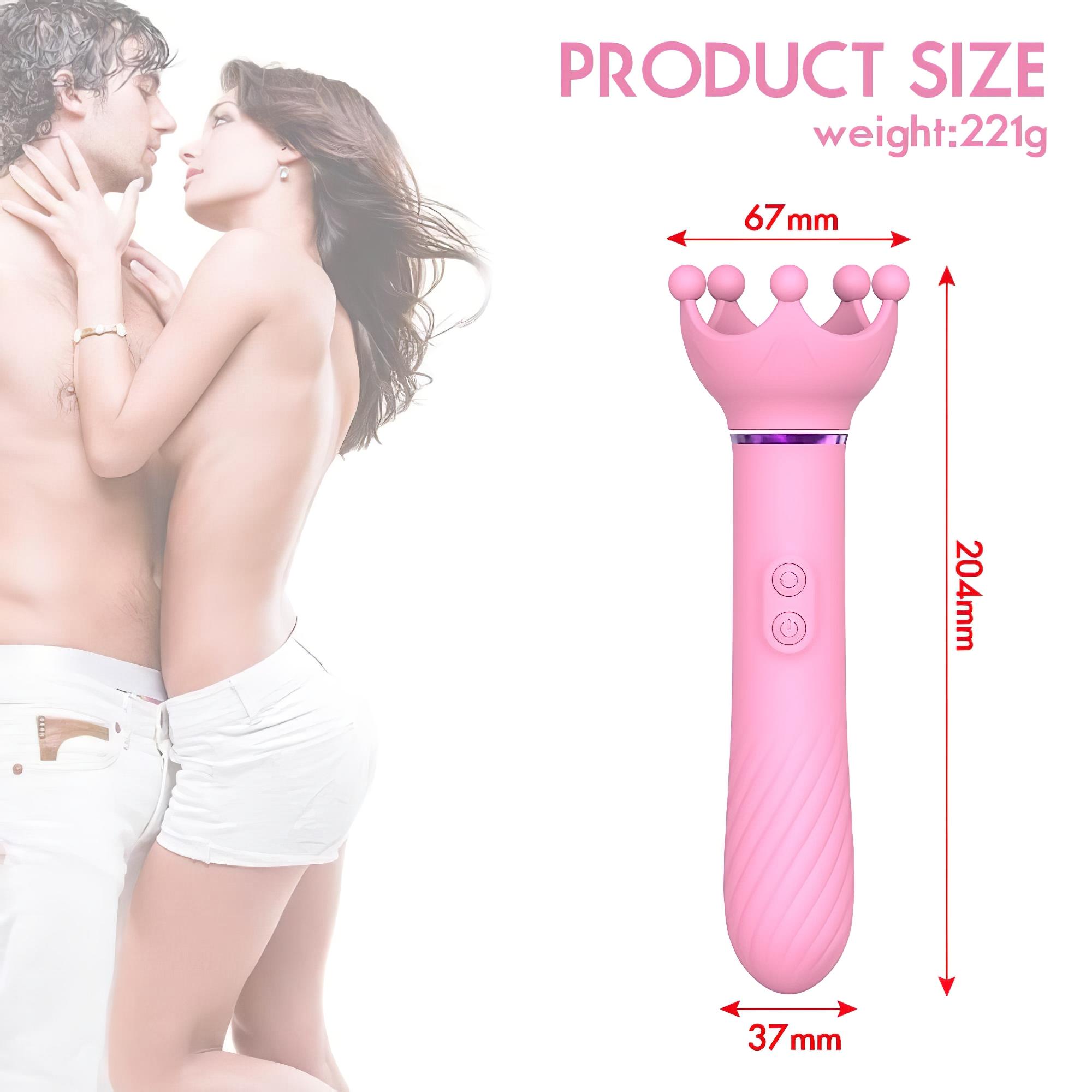 / Sunfo – 2in1 mellbimbó vibrátor (pink)