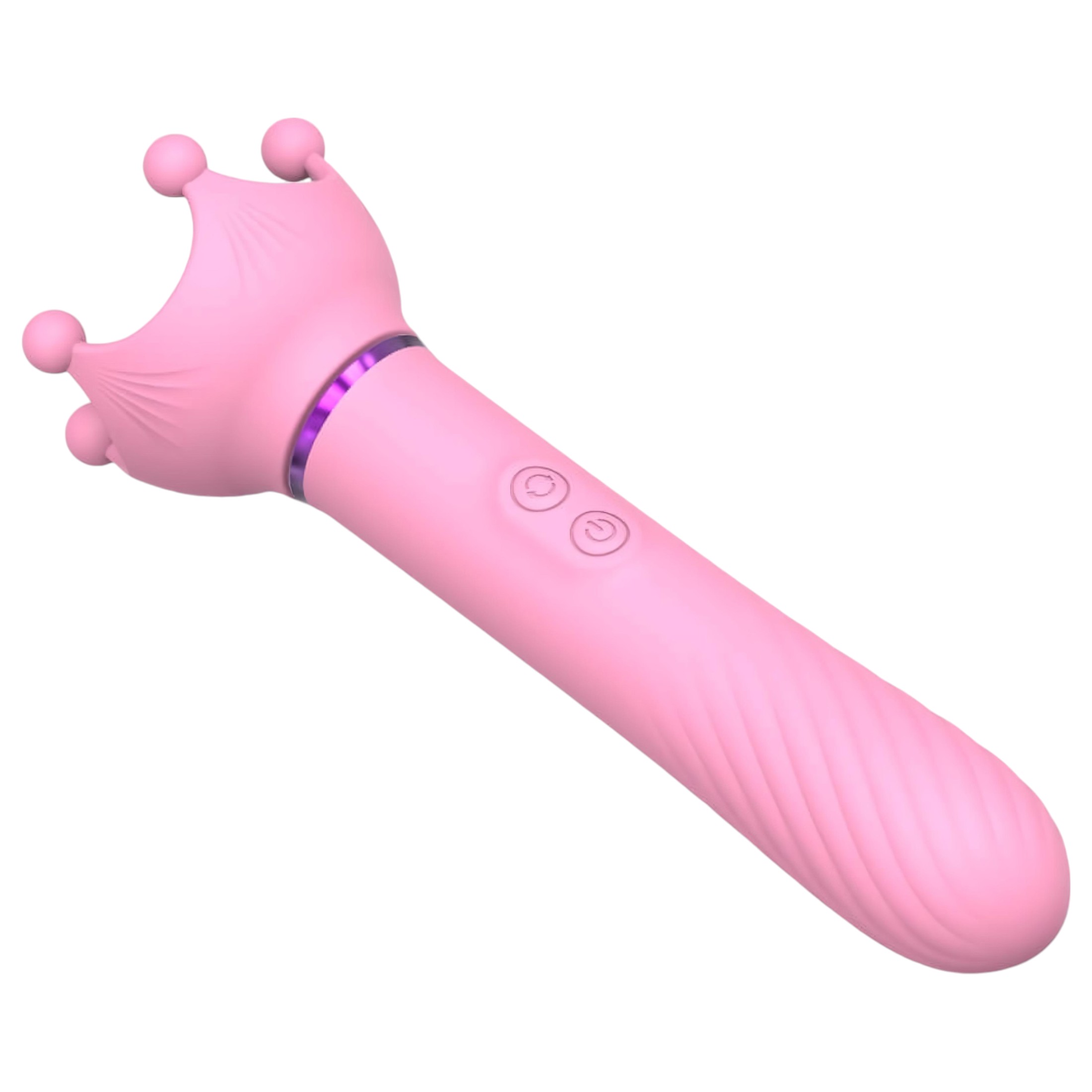 / Sunfo – 2in1 mellbimbó vibrátor (pink)