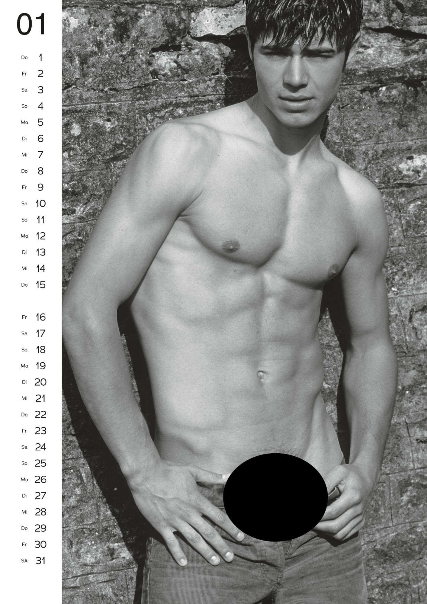 Akt férfi naptár – 2026