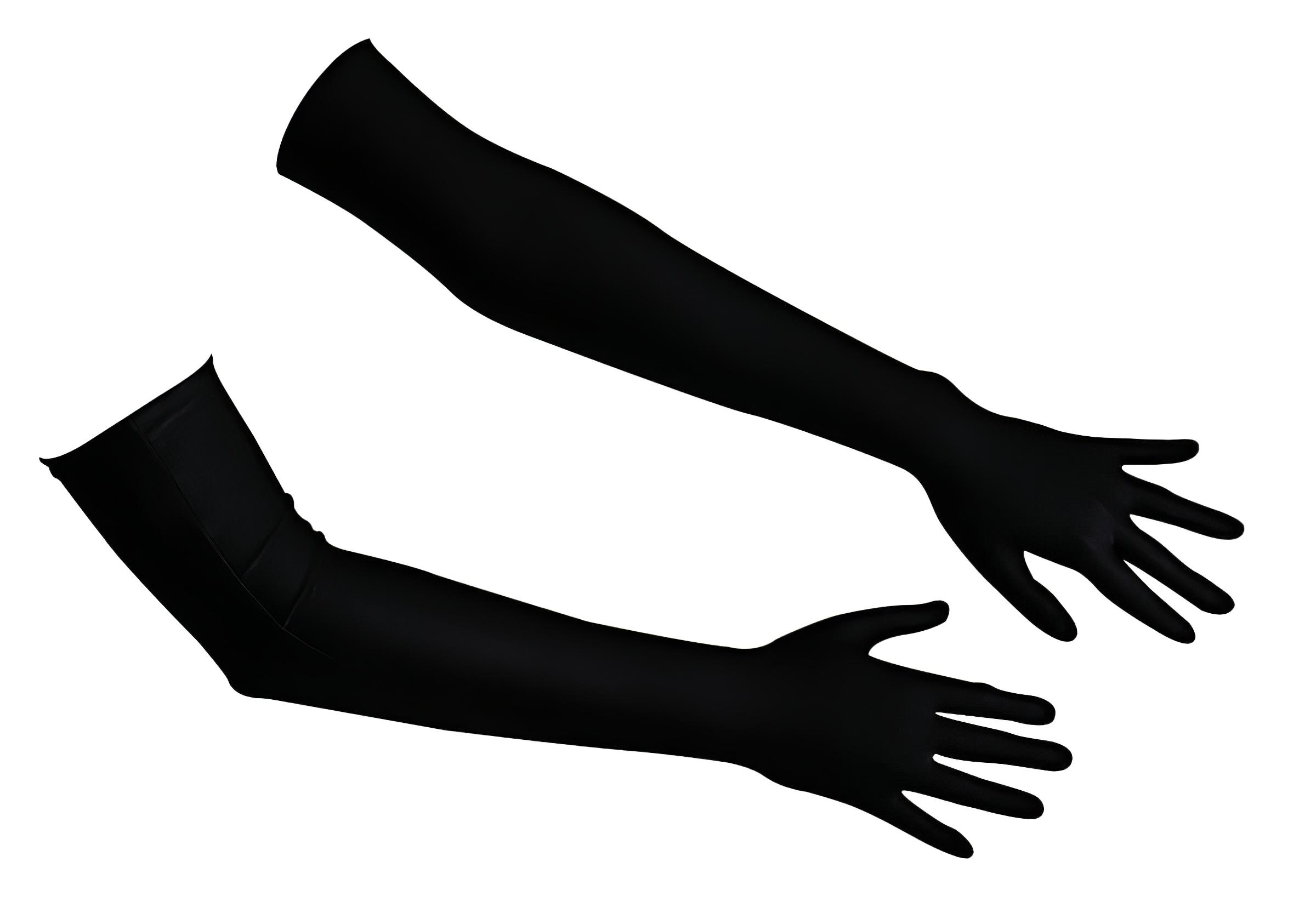 Cottelli – Szatén kesztyű – fekete (S-L)