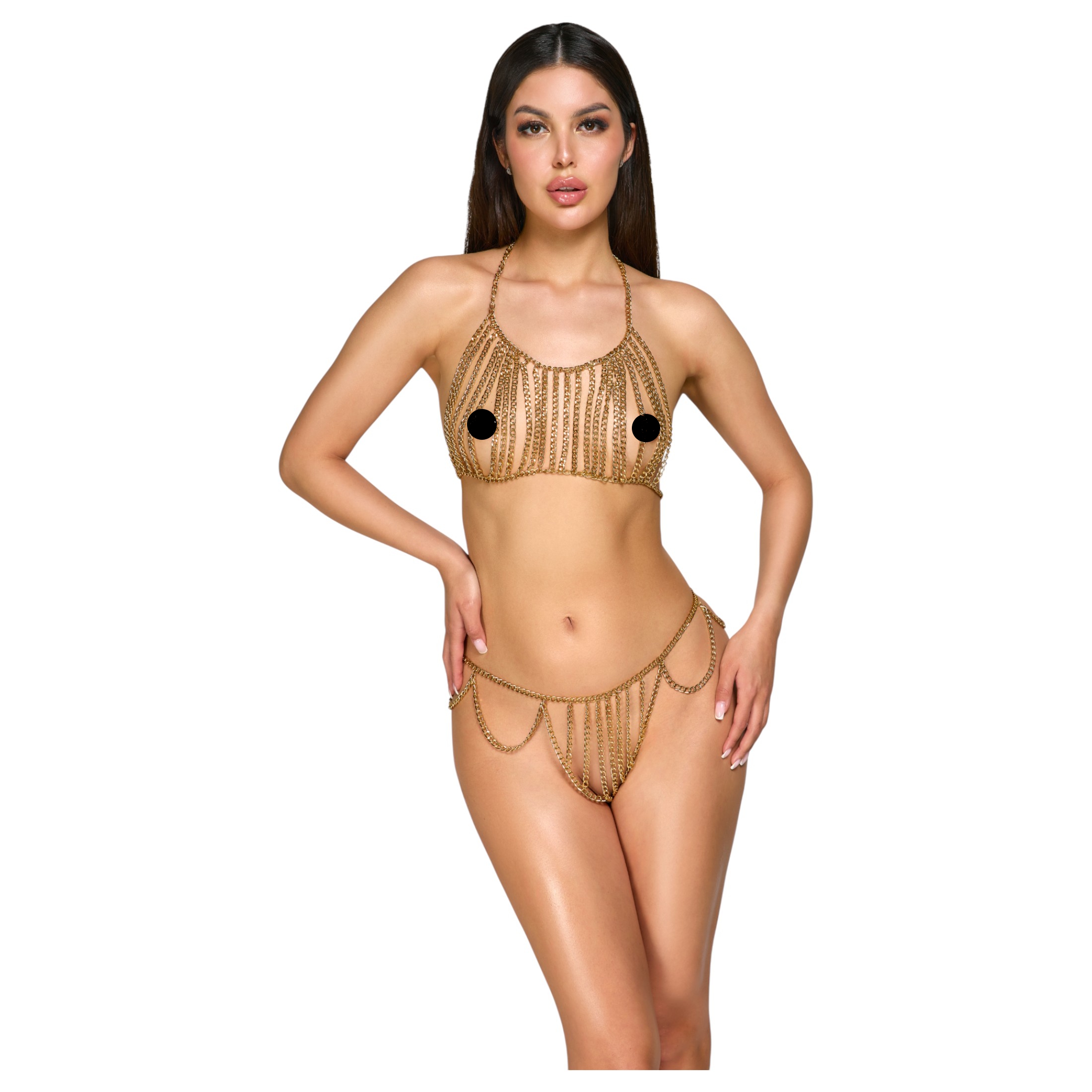 Cottelli – láncos testdísz (arany)