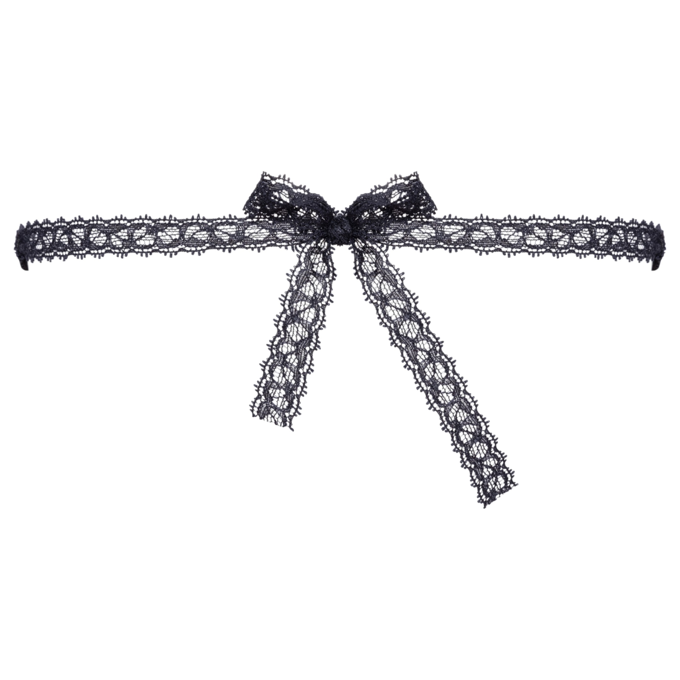 Cottelli – díszes, hímzett csipke maszk (fekete)