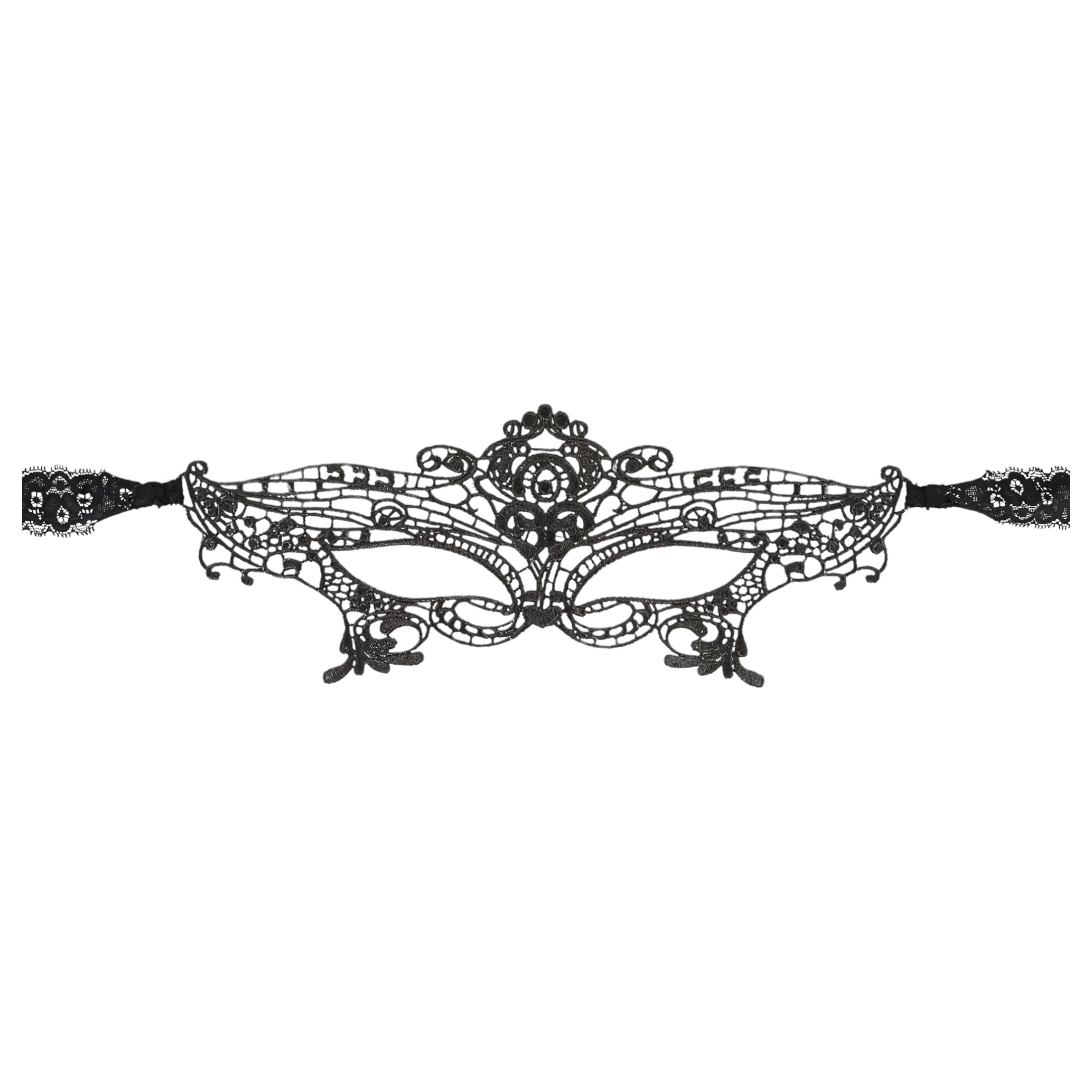Cottelli – Hímzett, csipke hatású szemmaszk (fekete)