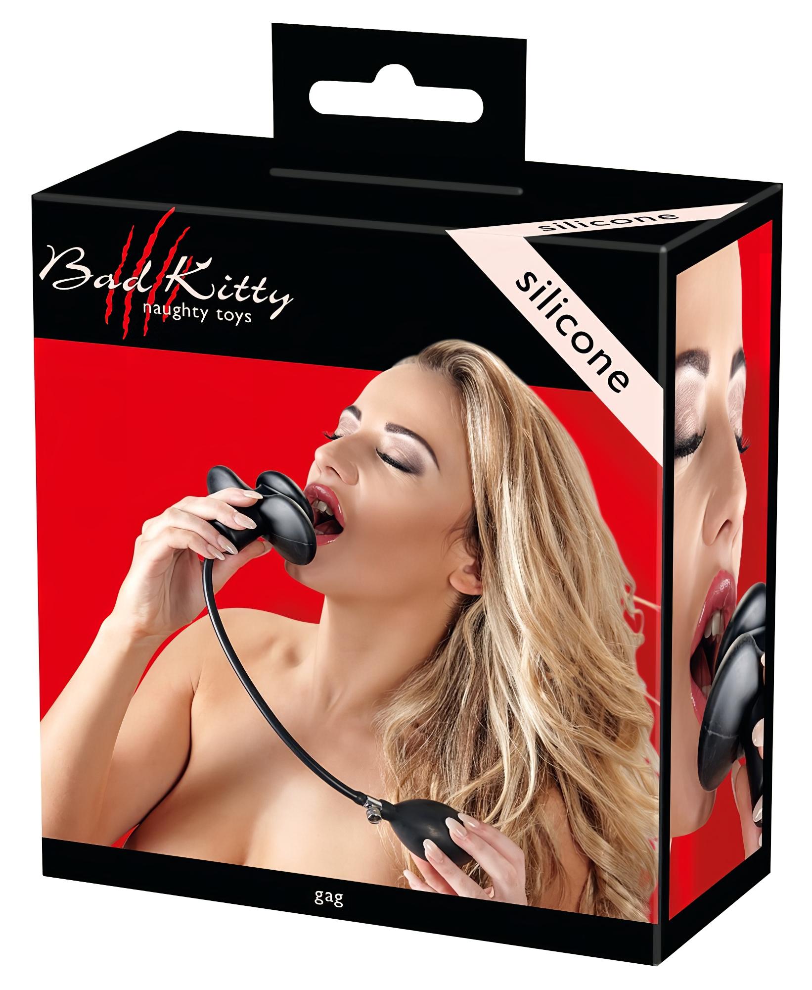 Bad Kitty – pumpálható száj pecek (fekete)