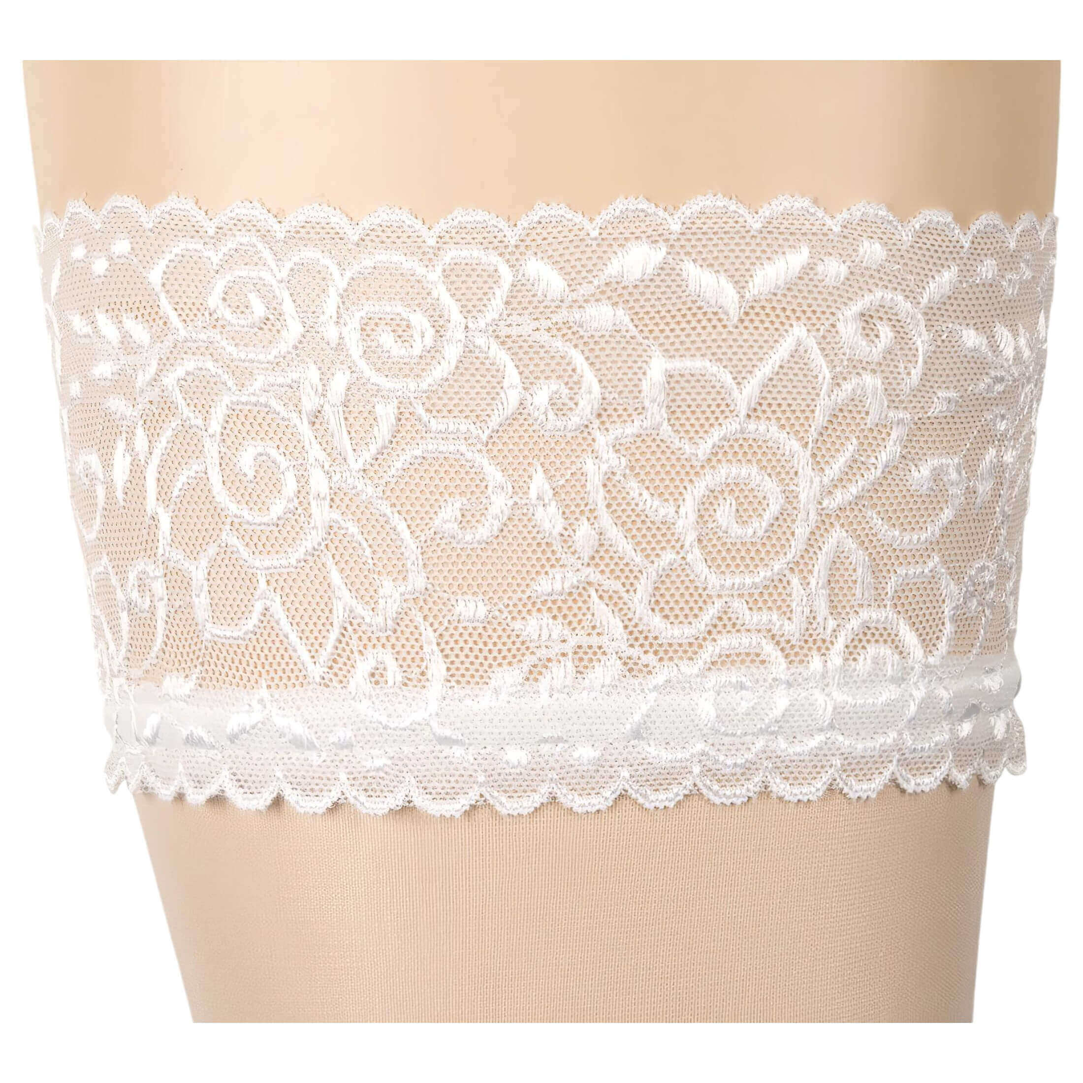 Cottelli – Szaténos combfix (fehér)