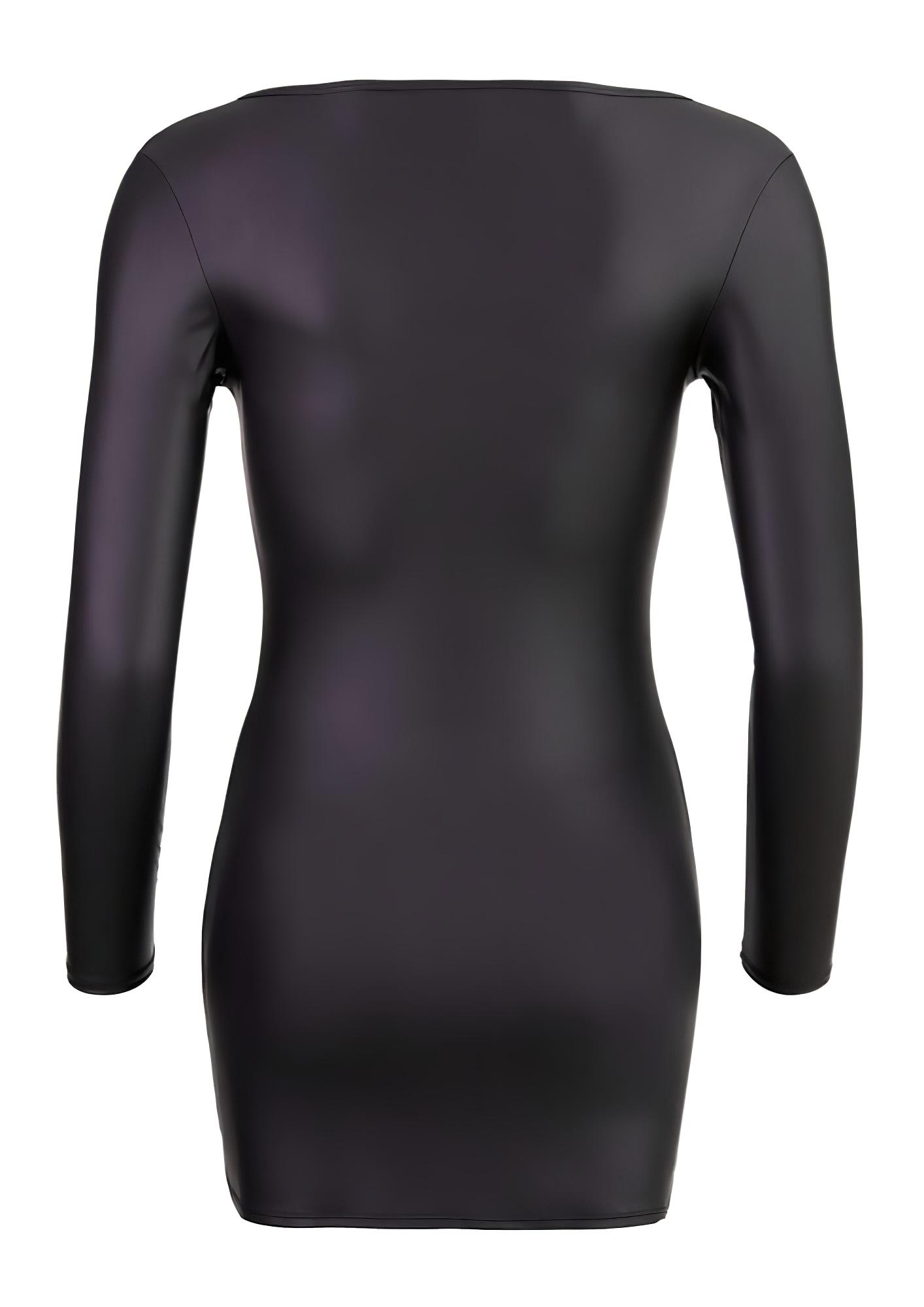 Cottelli – party ruha strasszos cipzárral (fekete)