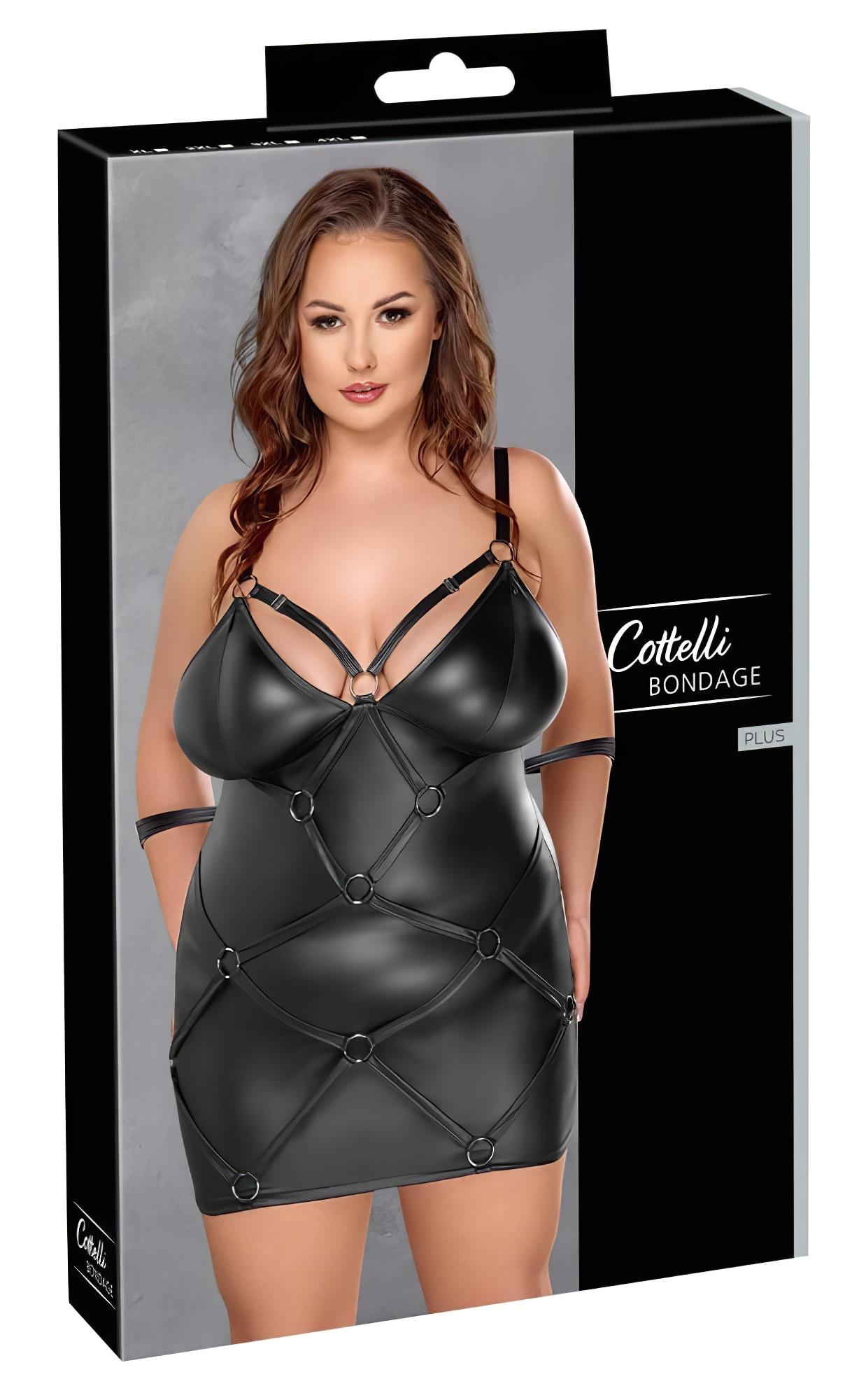 Cottelli Plus Size – ruha bilinccsel (fekete)