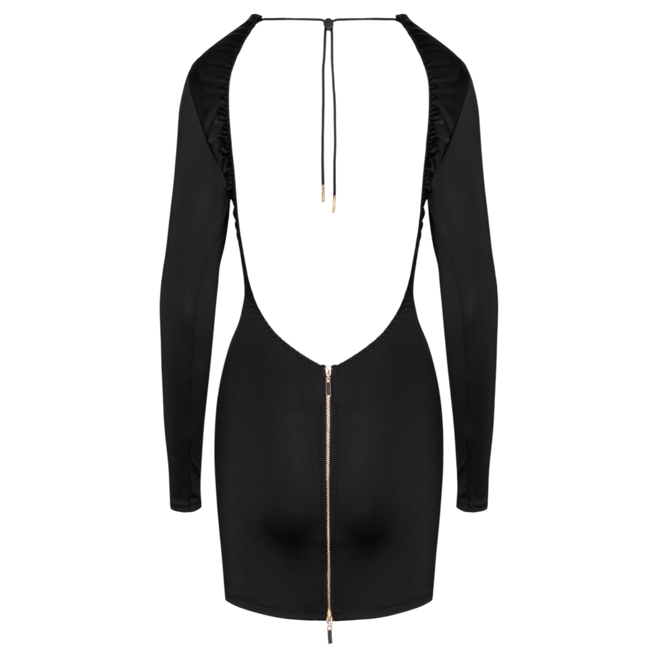 Cottelli – nyitott hátú miniruha (fekete)