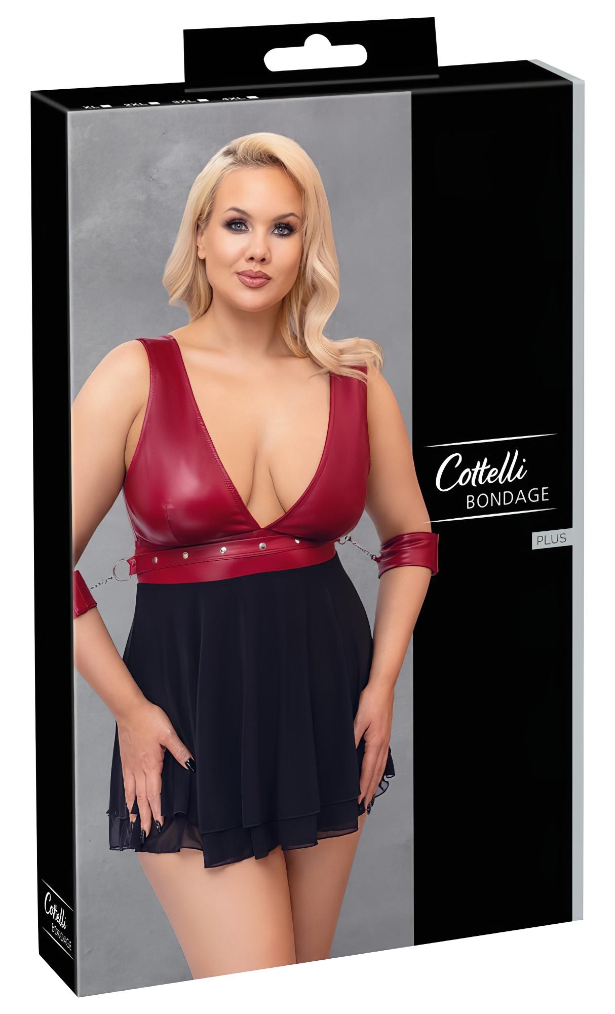 Cottelli Bondage Plus Size – babydoll (piros)