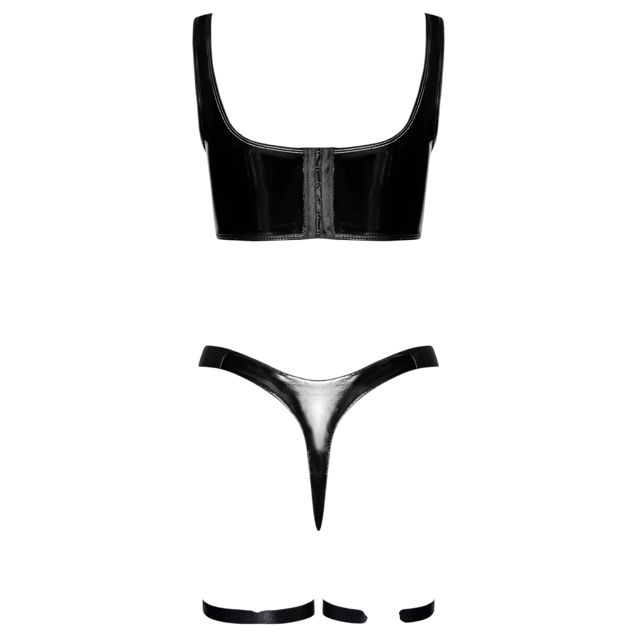 Black Level – lakk ruha szett (fekete)