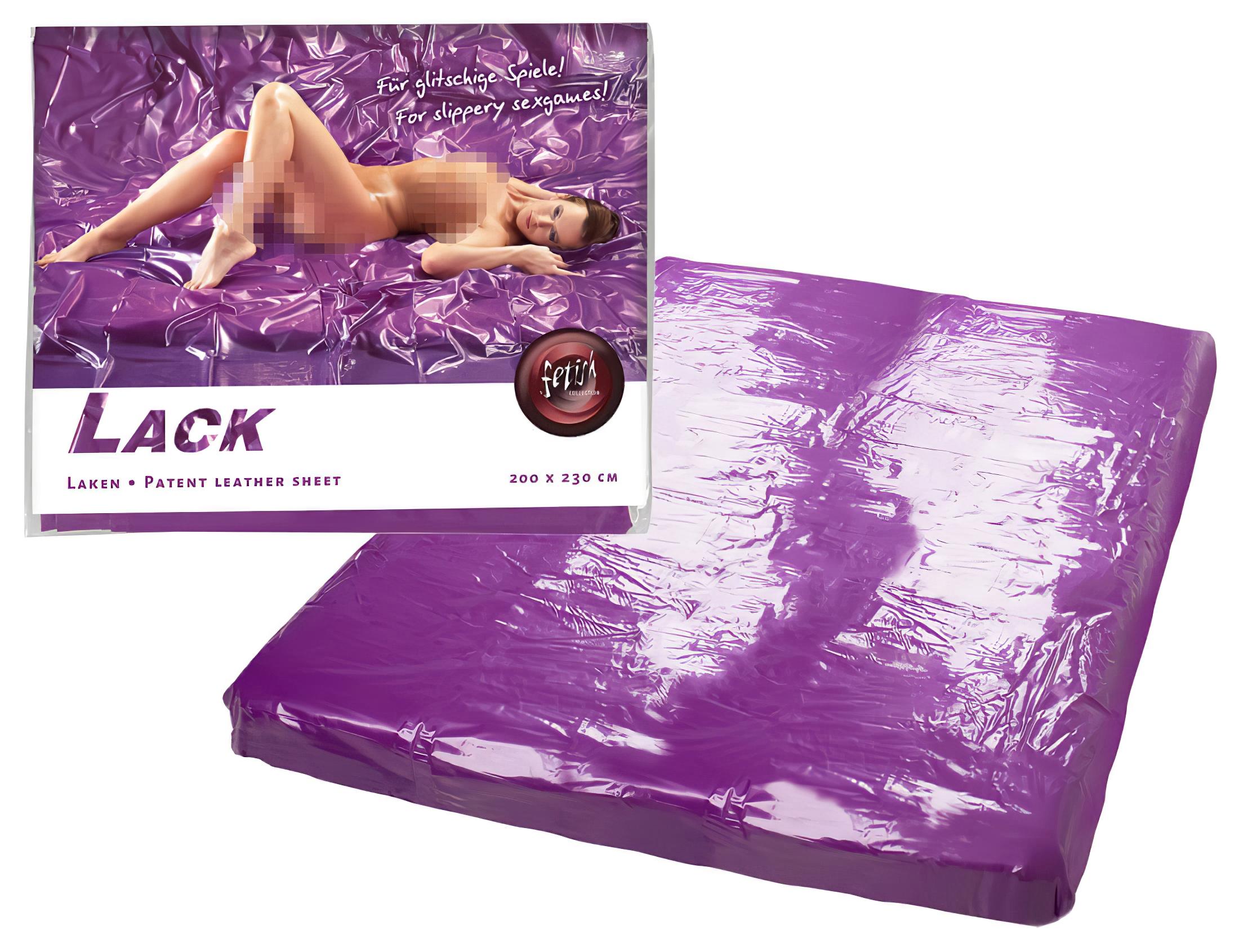 Lakk lepedő – 200x220cm (lila)