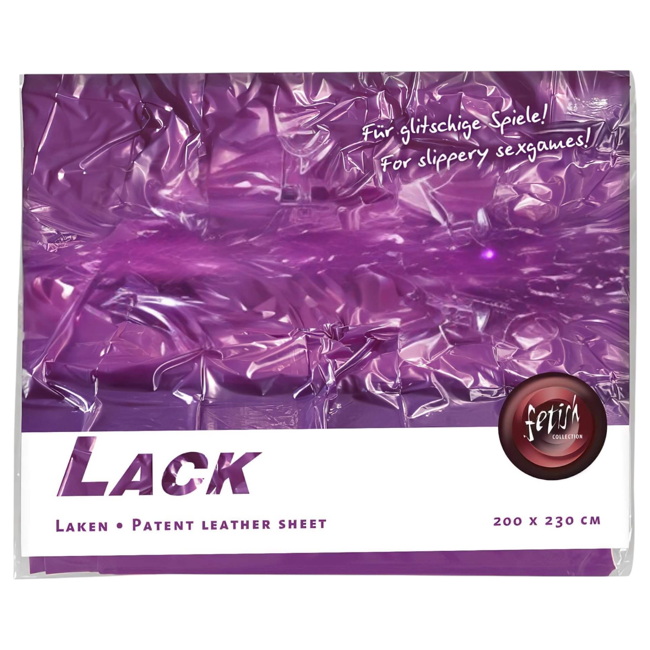 Lakk lepedő – 200x220cm (lila)