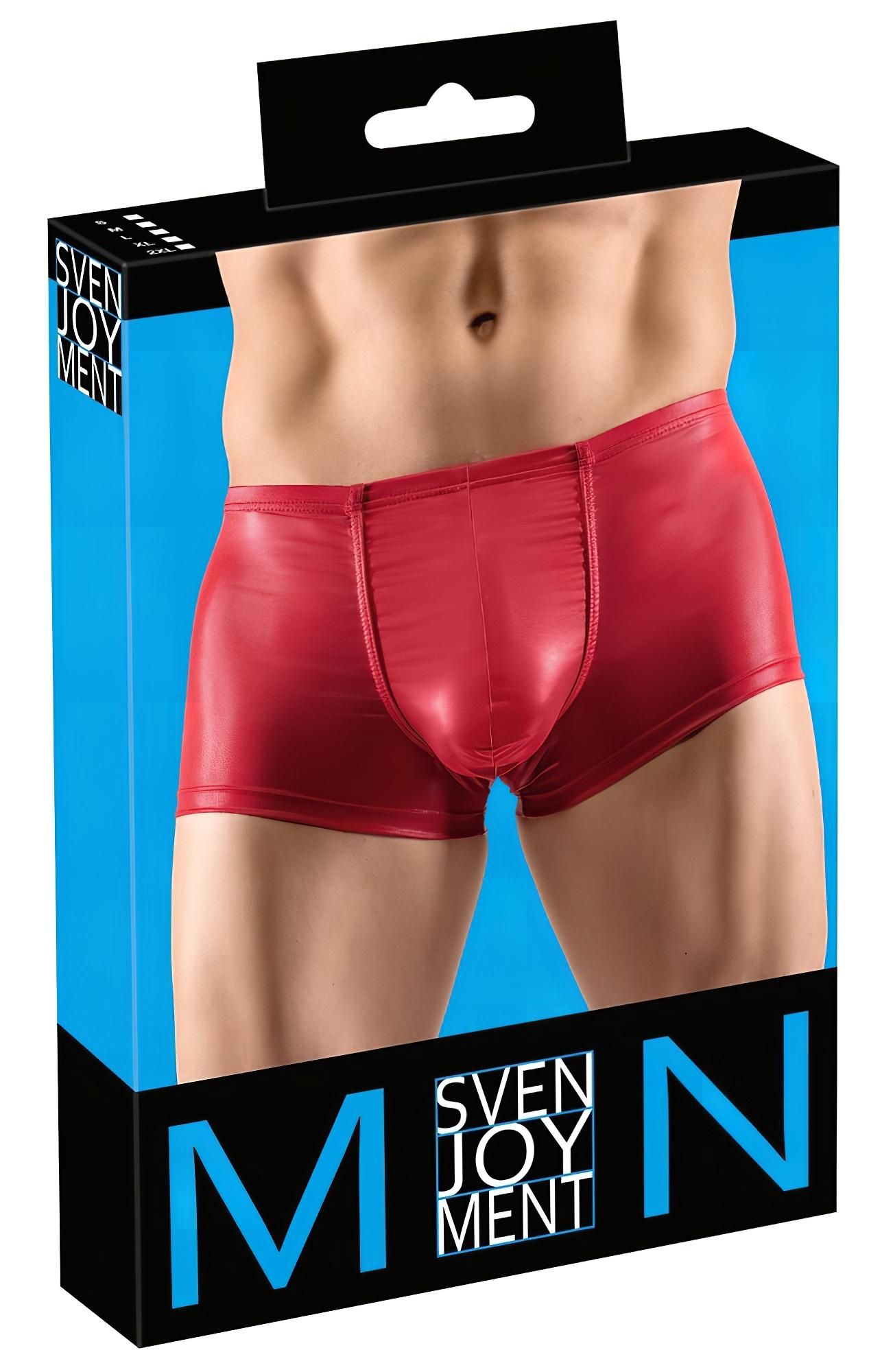 Svenjoyment – fényes push-up boxer (piros)