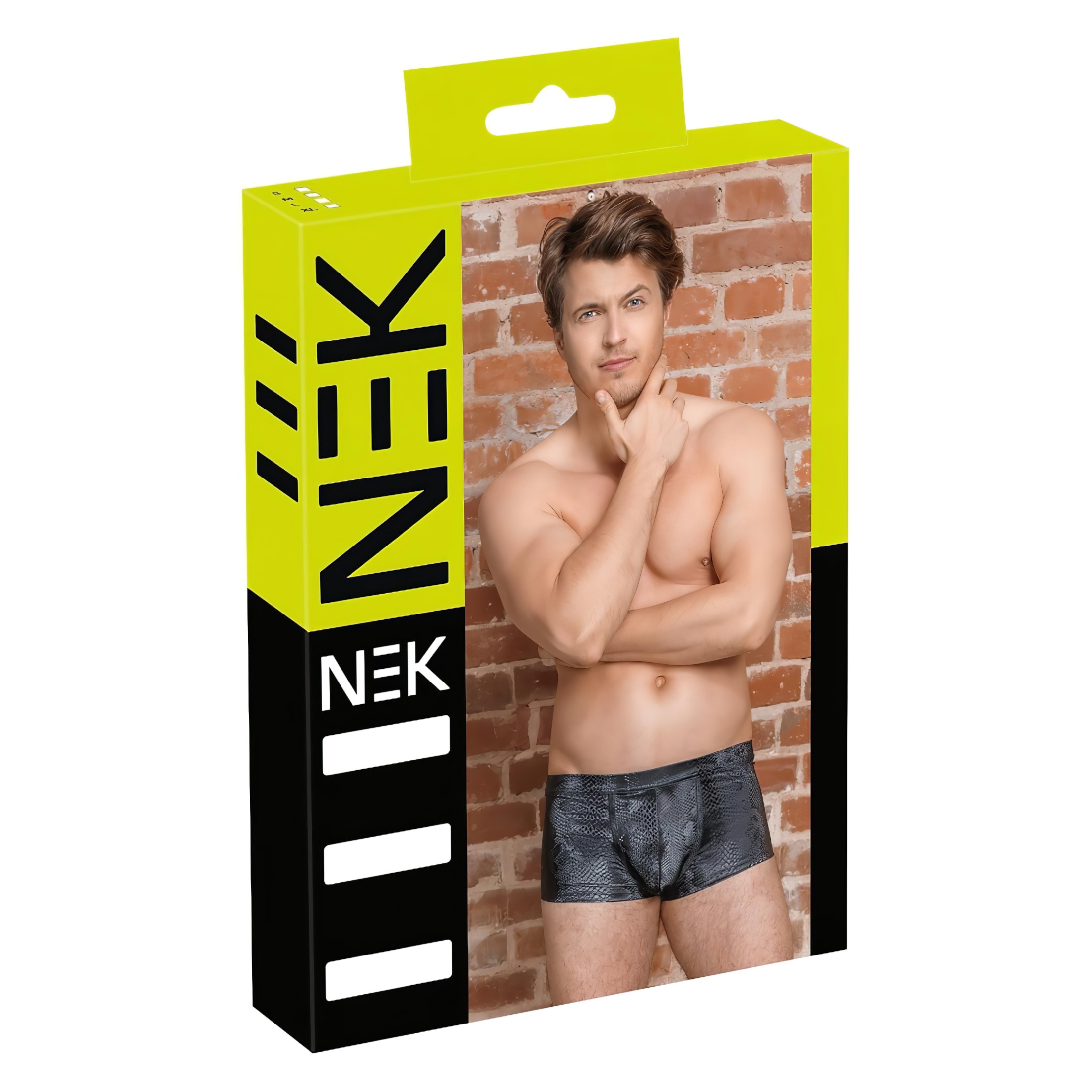NEK – kígyóbőr mintás boxer (fekete)