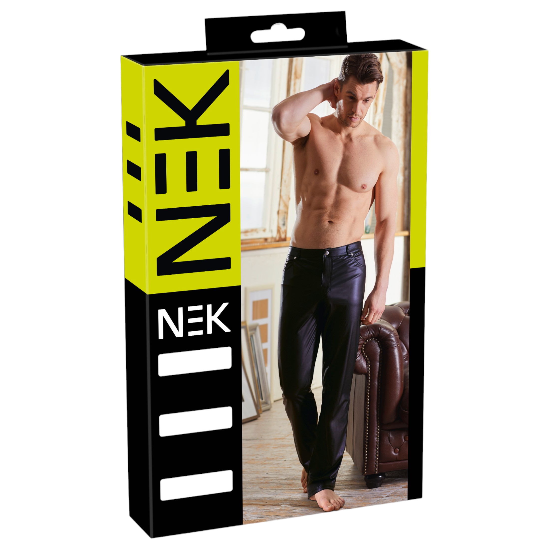 NEK – fényes hatású nadrág (fekete)