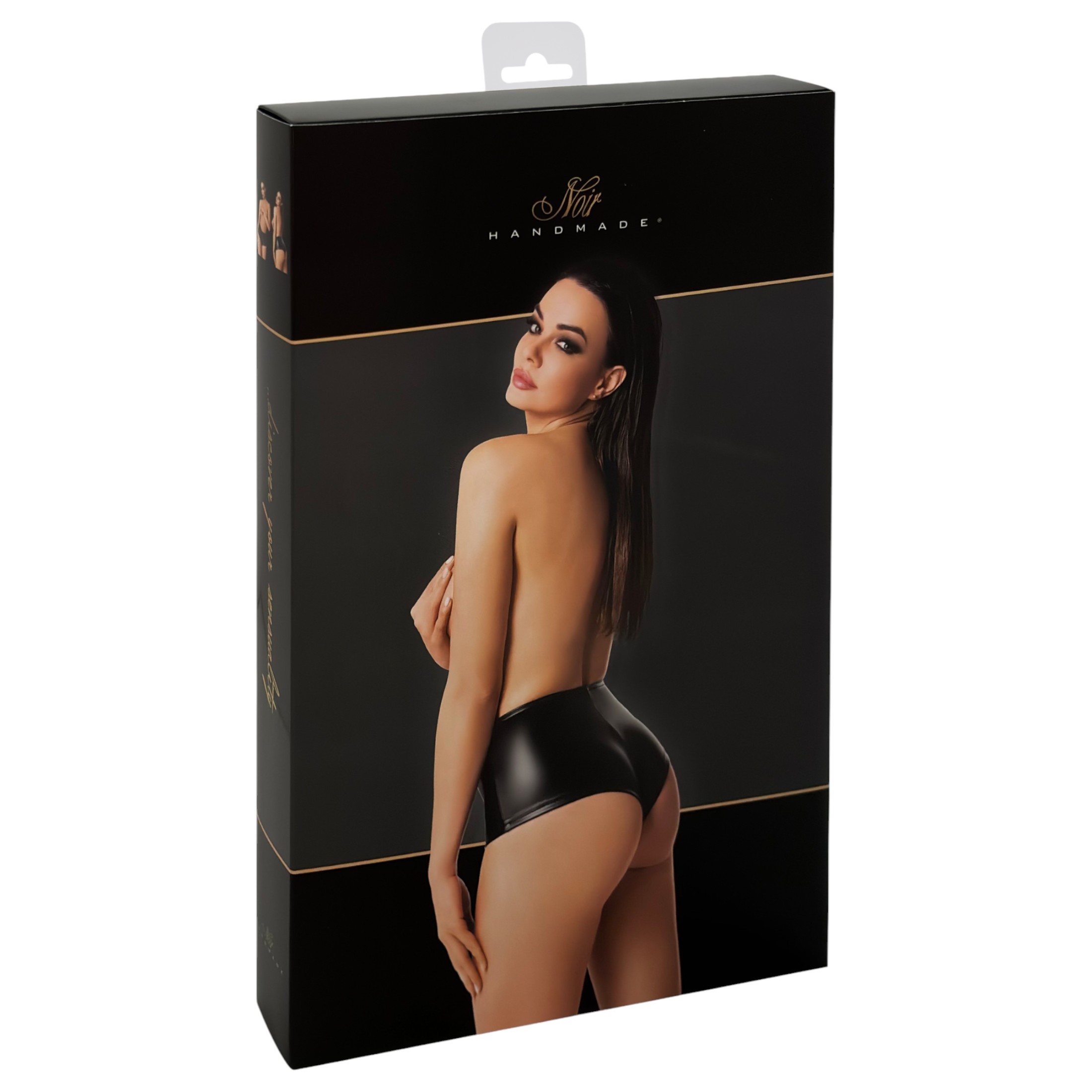 Noir – fényes rövidnadrág (fekete)