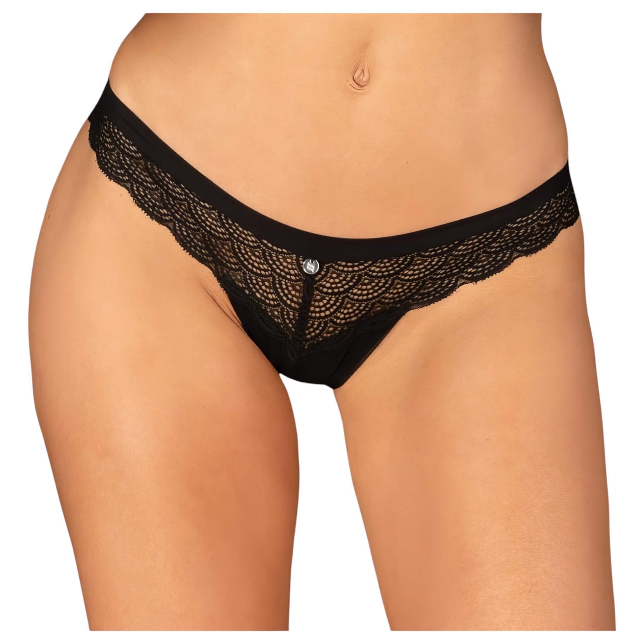 Obsessive Chemeris – szexi tanga (fekete)