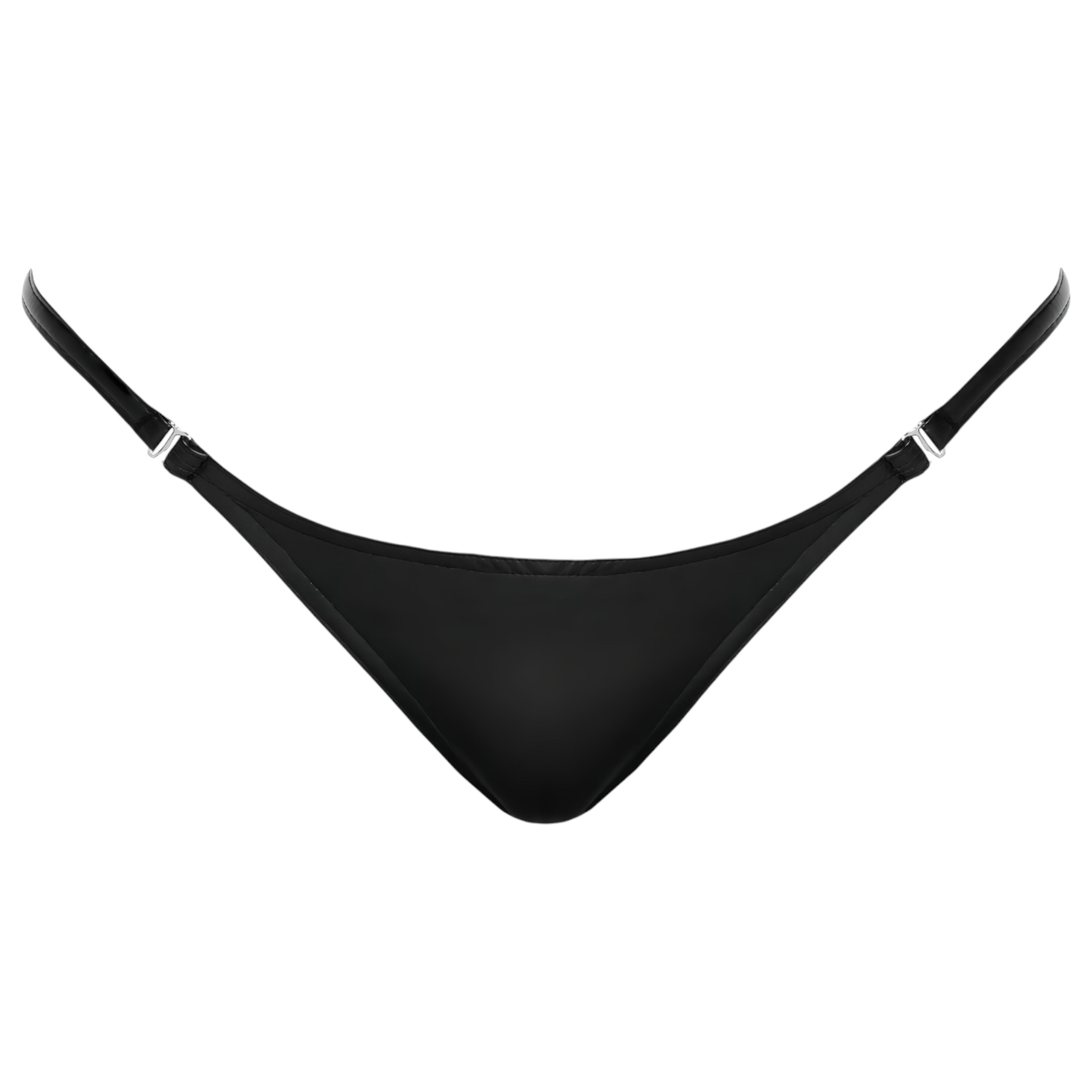 Noir – fényes hatású tanga (fekete)