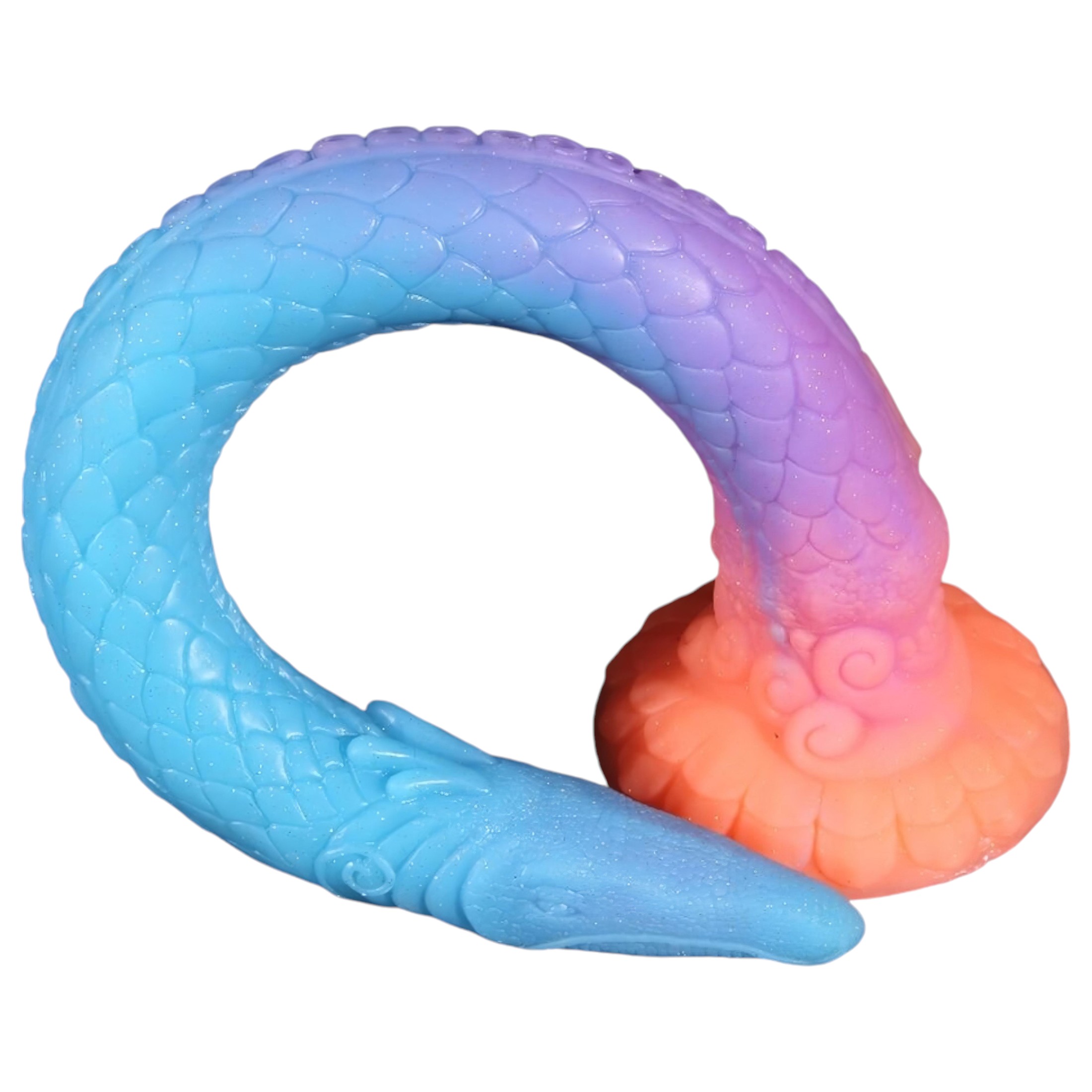 OgazR XXL Eel – foszforeszkáló anál dildó – 47 cm (pink)
