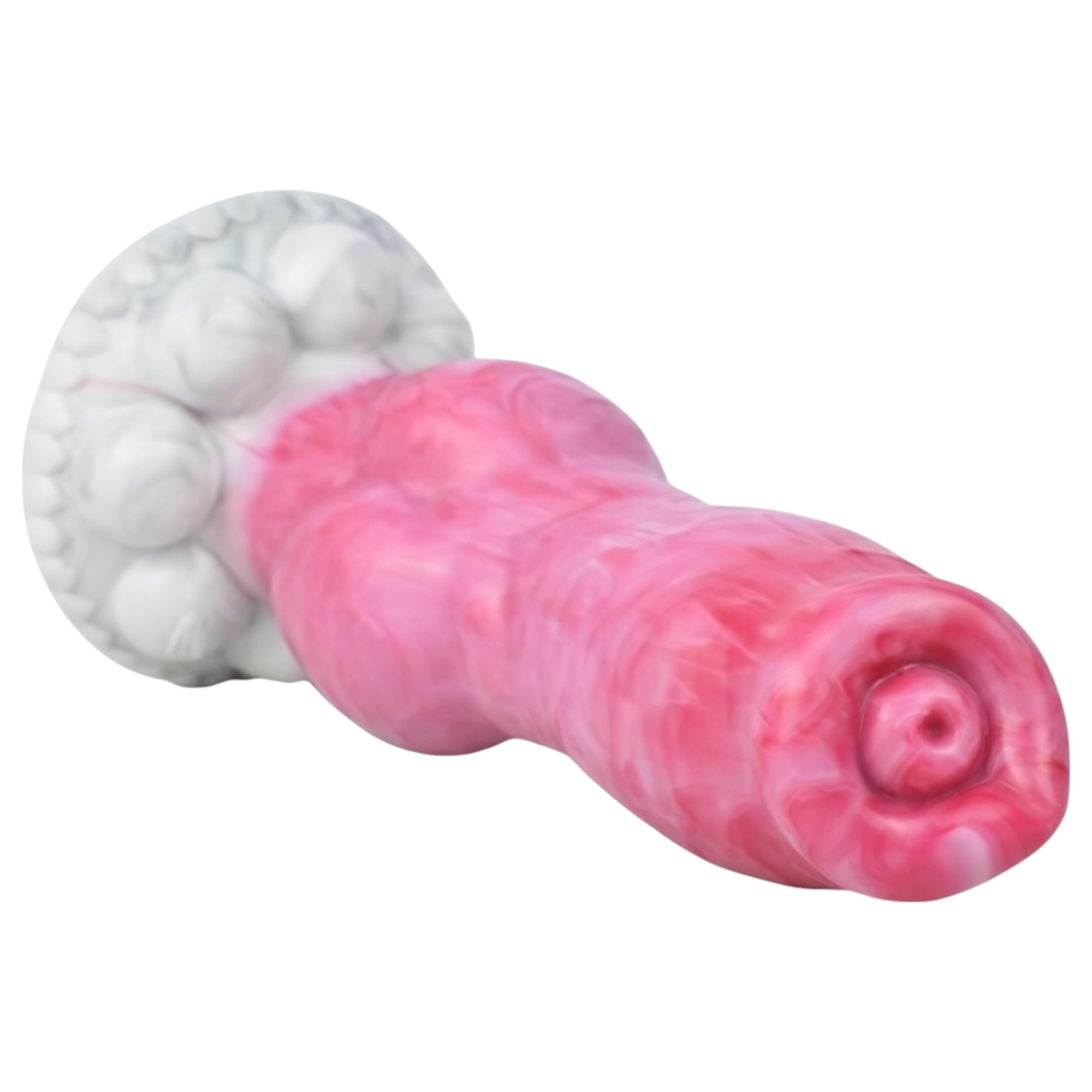 Animalorny Buldog – kutya pénisz dildó – 17cm (pink)