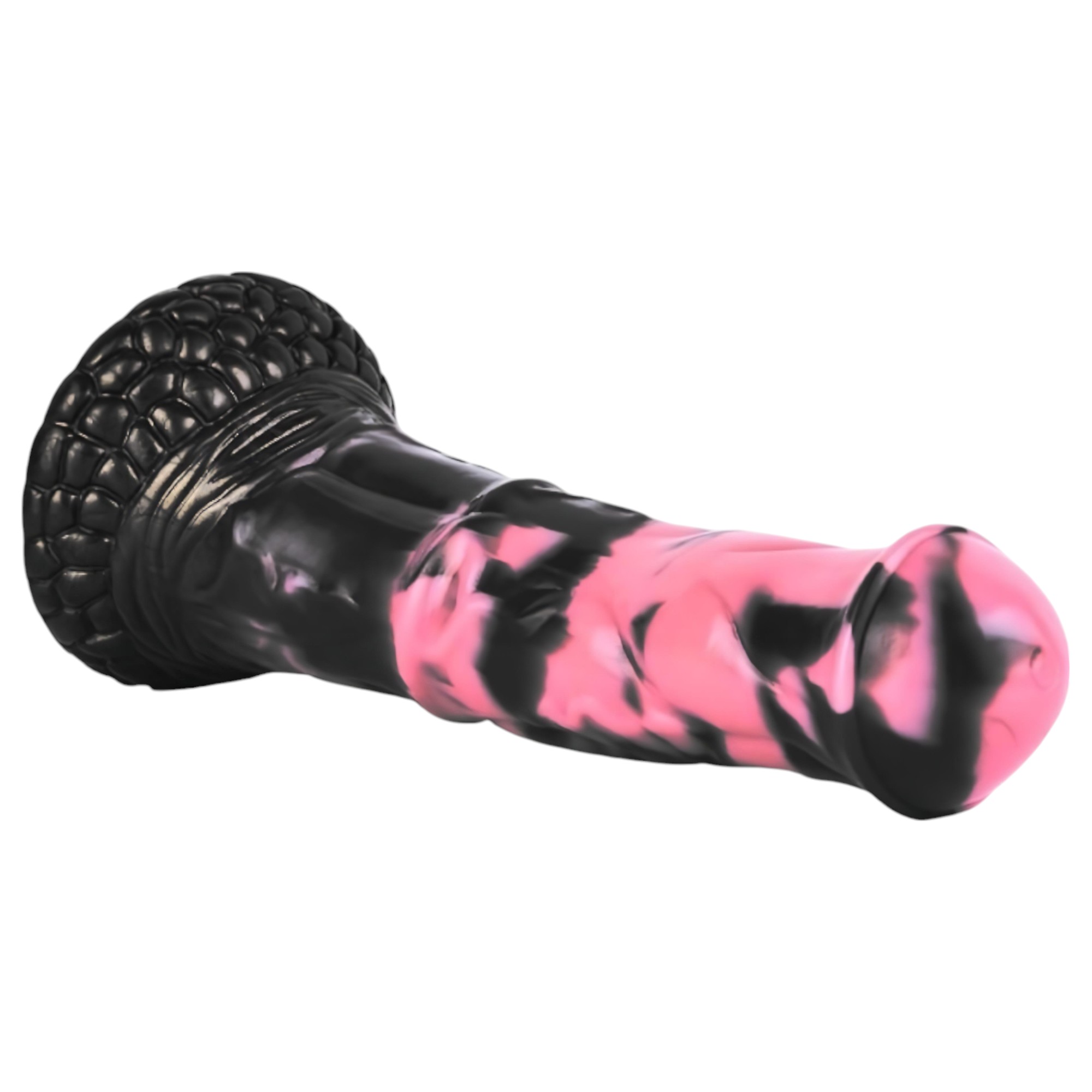 Bad Horse – szilikon ló pénisz dildó – 18cm (fekete-pink)