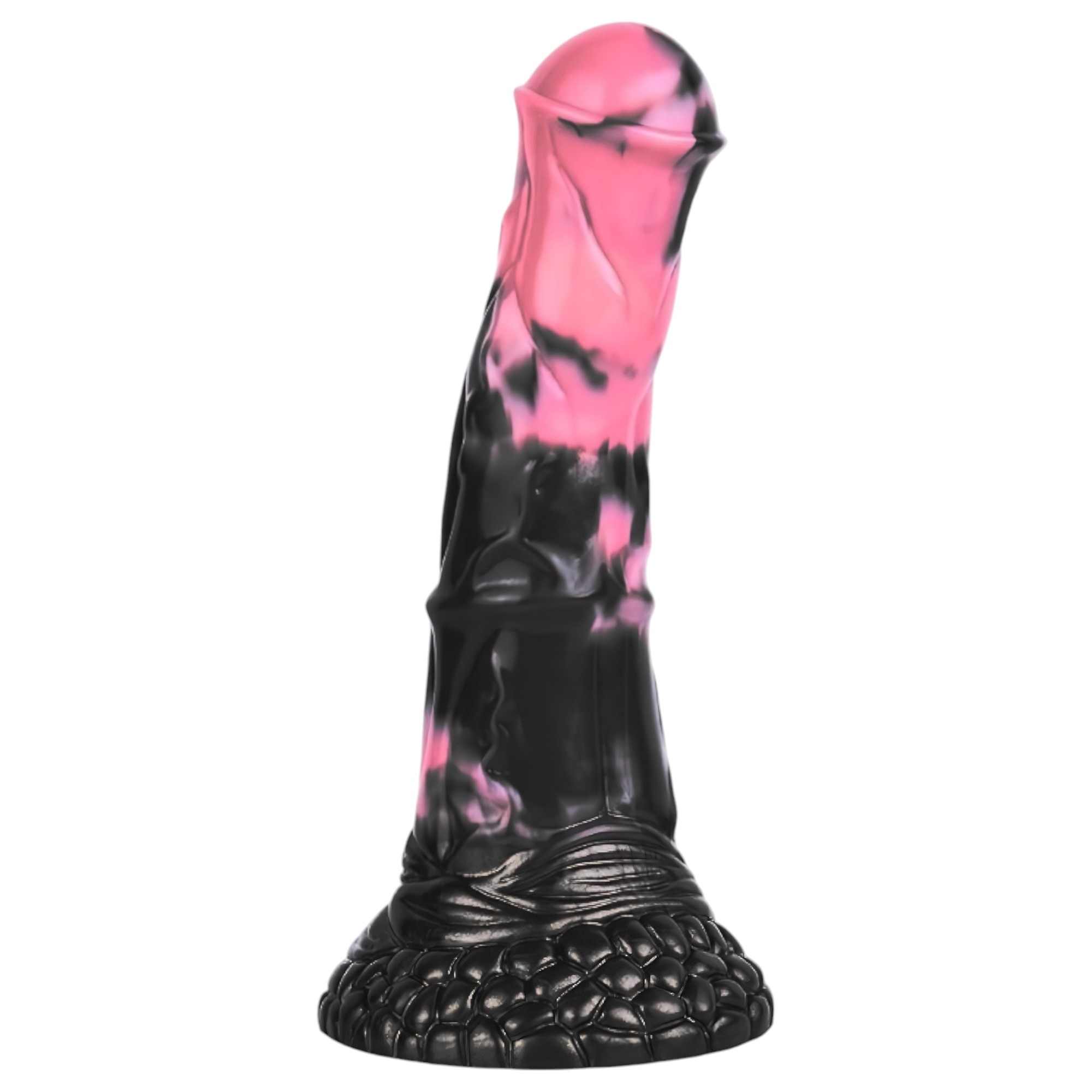 Bad Horse – szilikon ló pénisz dildó – 18cm (fekete-pink)