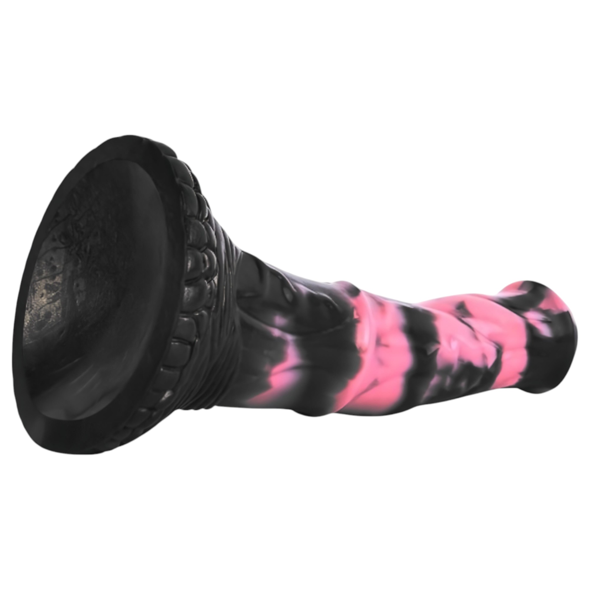 Bad Horse – szilikon ló pénisz dildó – 18cm (fekete-pink)