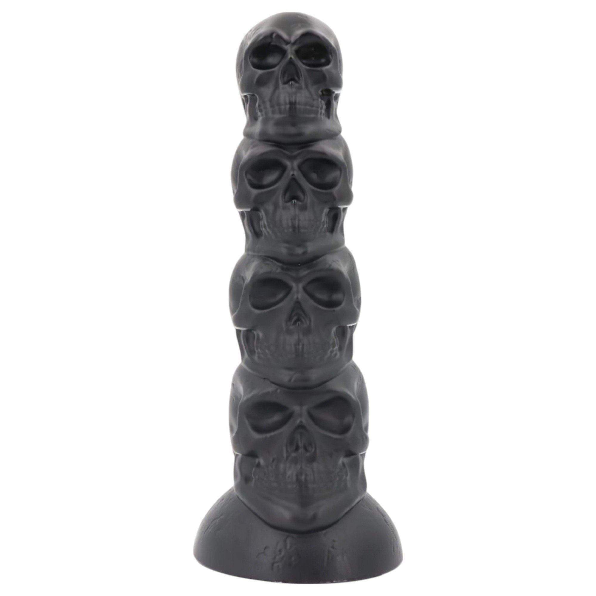 Toppedmonster – koponya dildó – 22 cm (fekete)