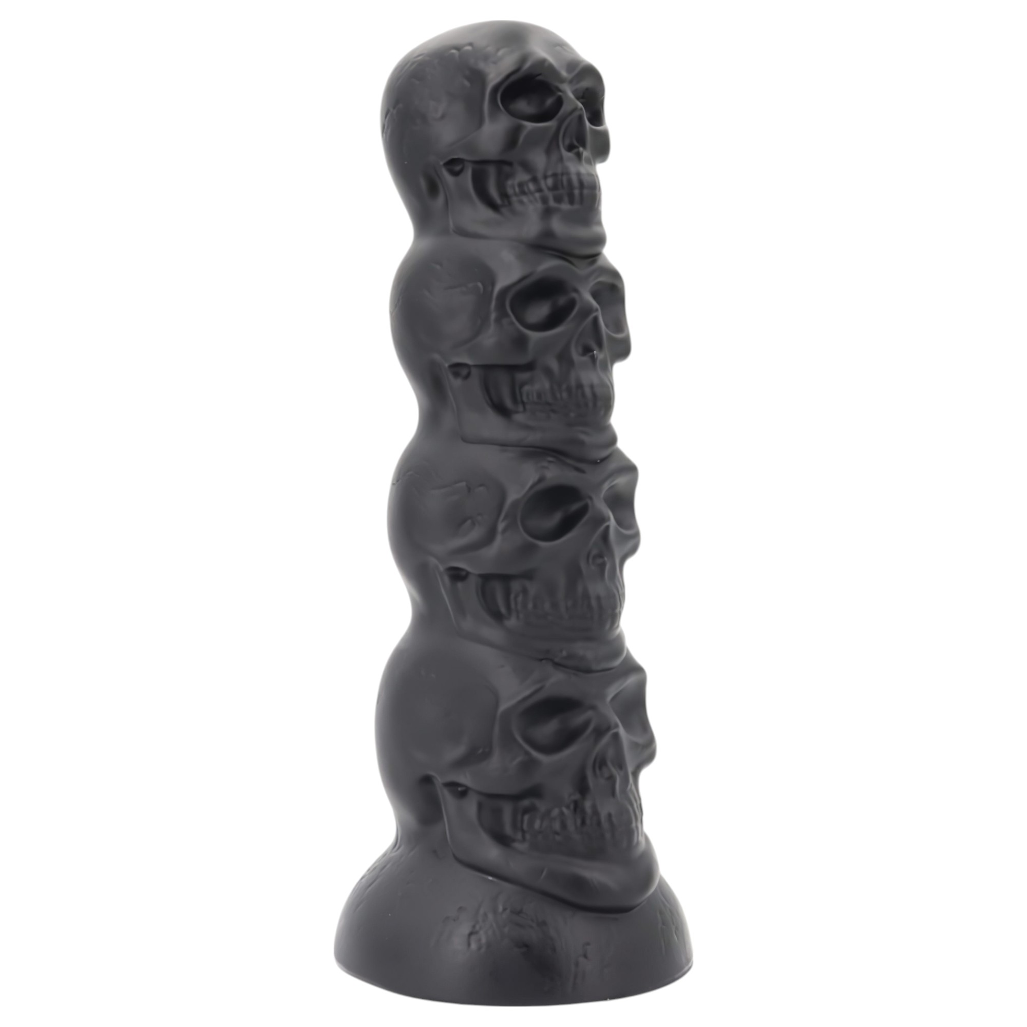 Toppedmonster – koponya dildó – 22 cm (fekete)