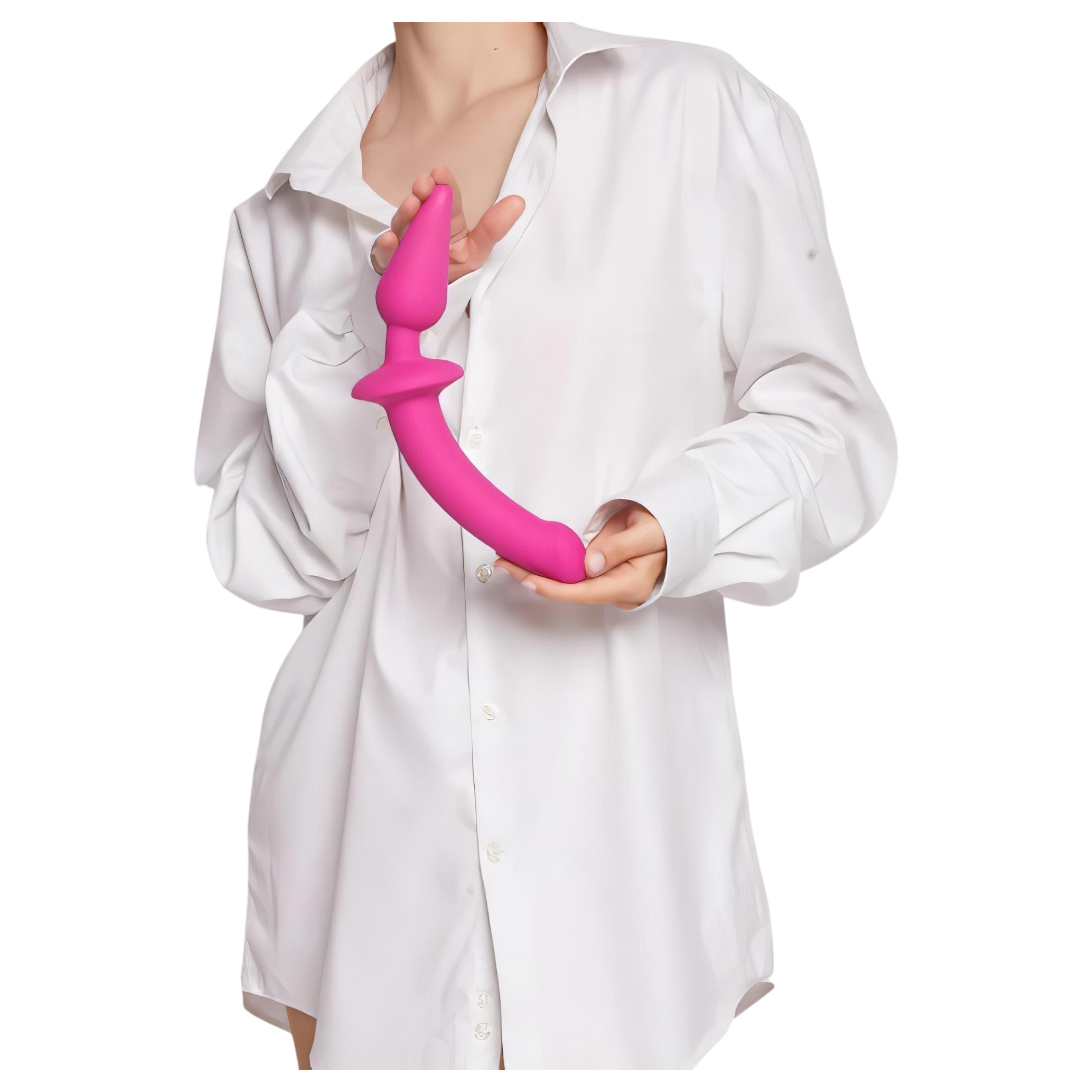 / Strap-on-me Swith Semi-Realistic XXL – 2in1 dildó (pink)