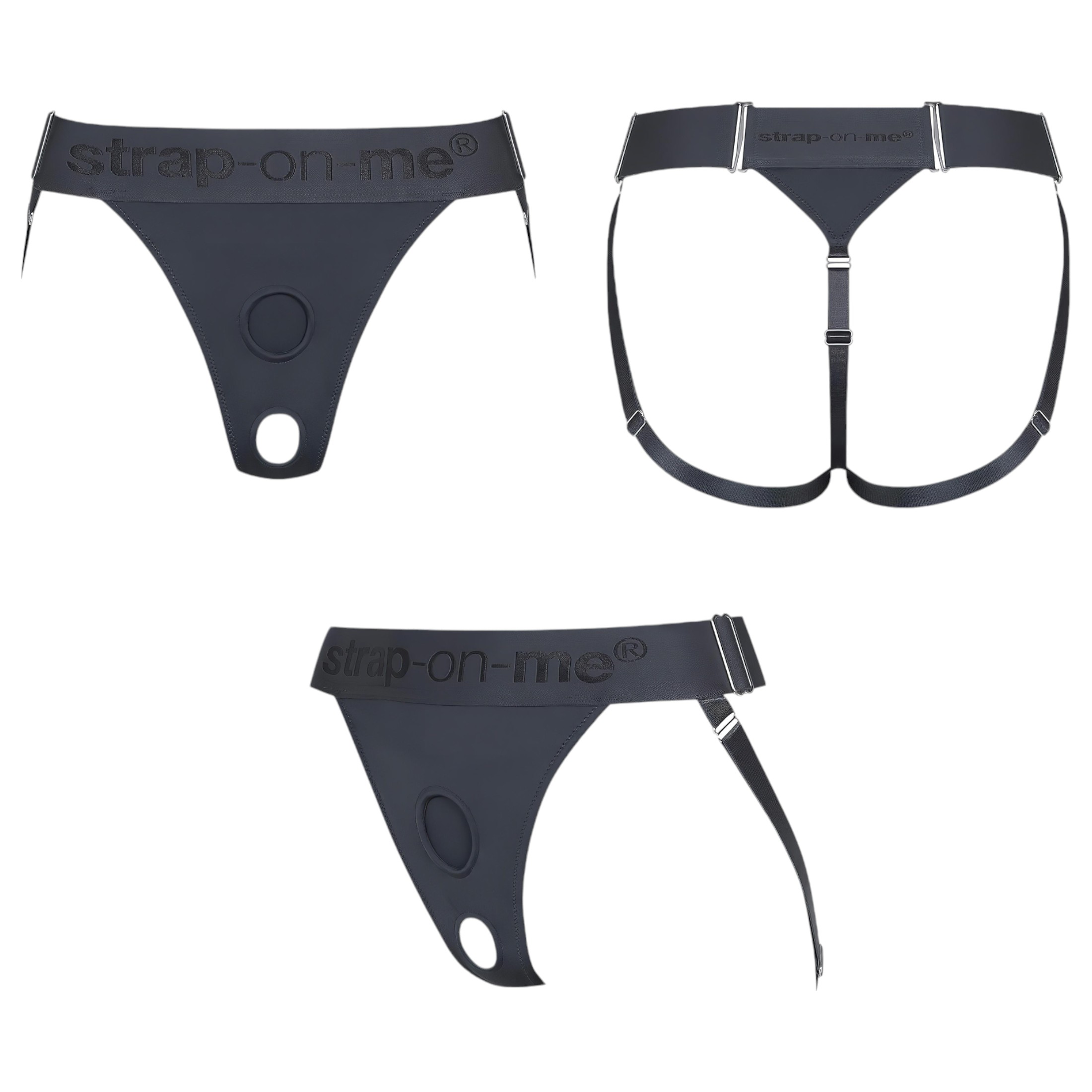 Strap-on-me – alsó felcsatolható dildóhoz – XS-XXL (szürke)