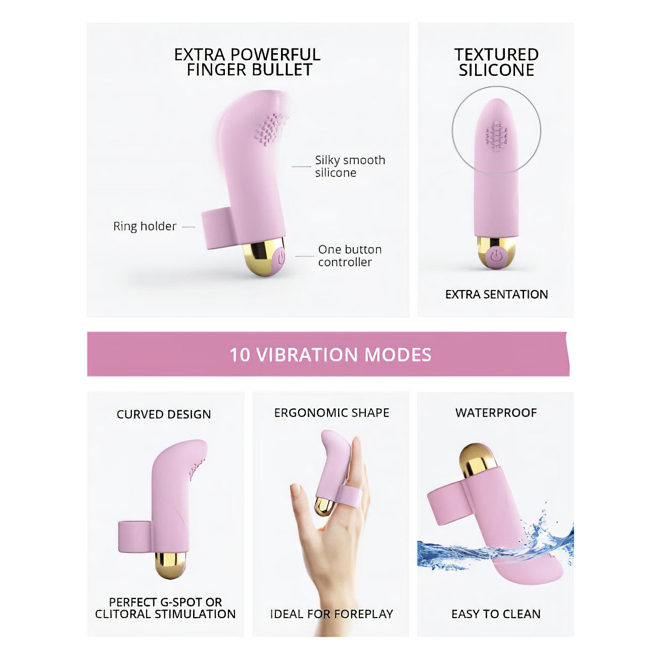 Love to Love Touch Me – akkus ujjvibrátor (pink)