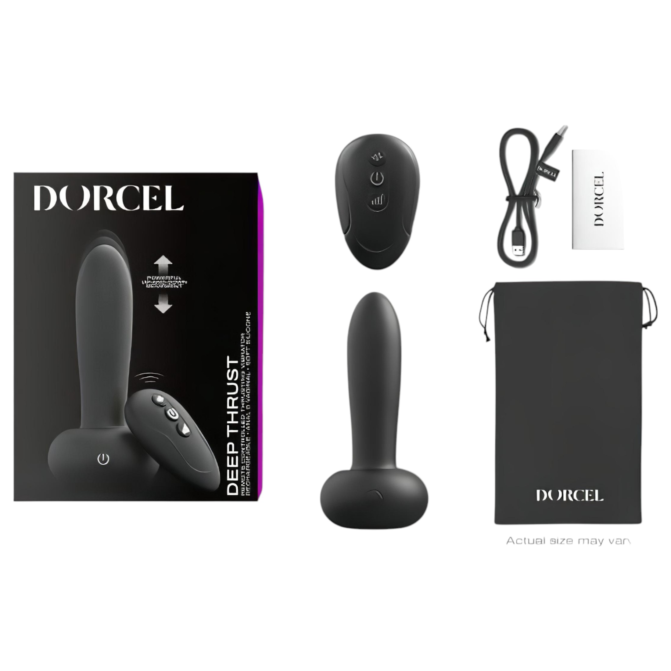 / Dorcel Deep Thrust – lökő vibrátor (fekete)