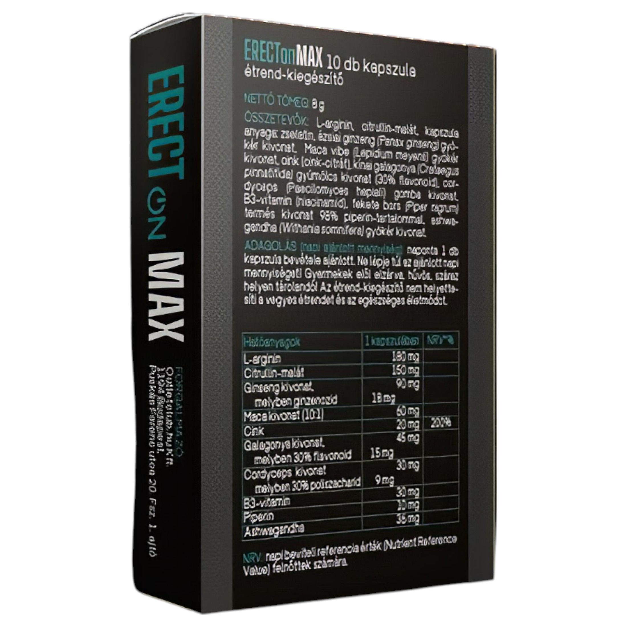 ErectOn Max – étrend kiegészítő kapszula férfiaknak (10db)