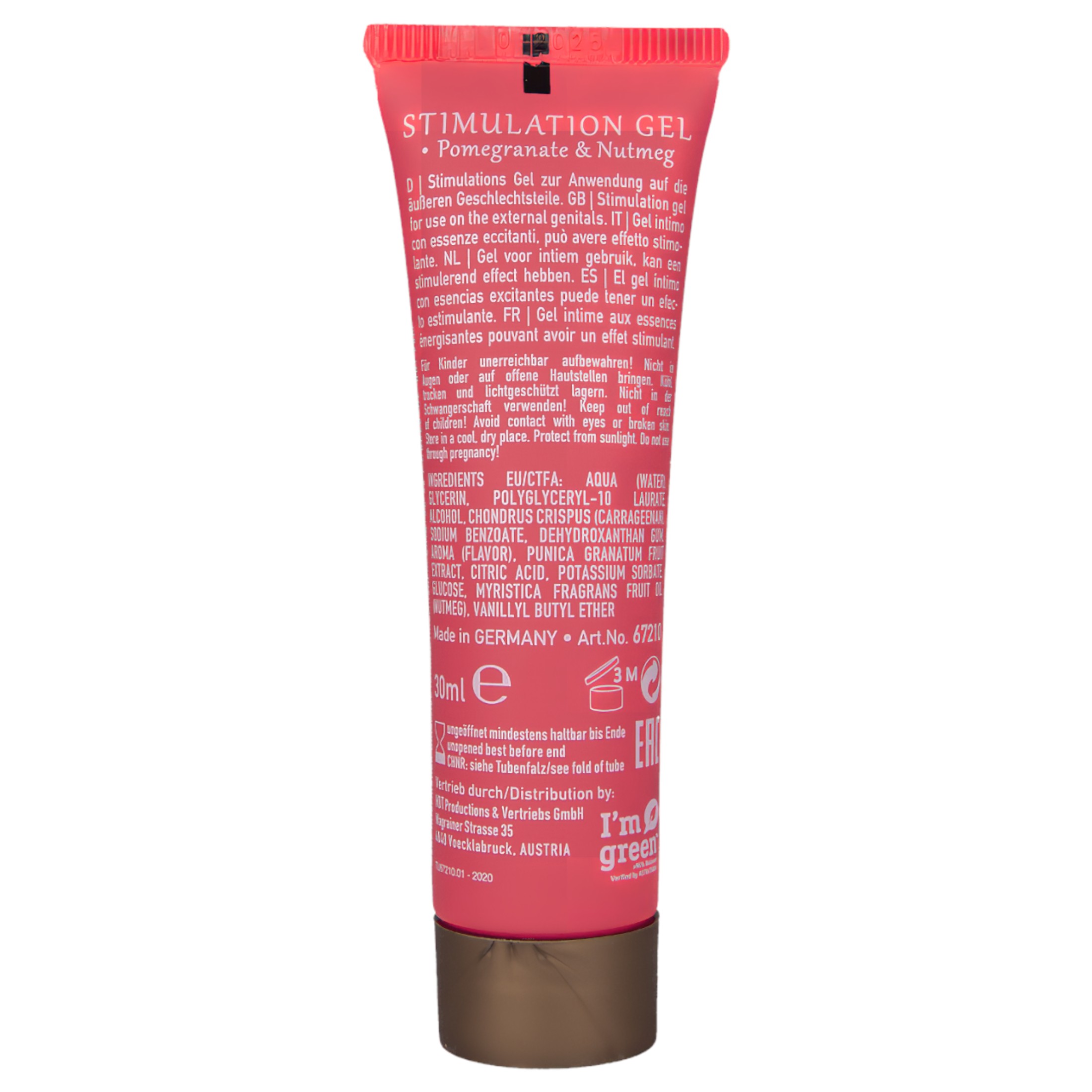 HOT Shiatsu – stimuláló krém nőknek – gránátalma (30ml)