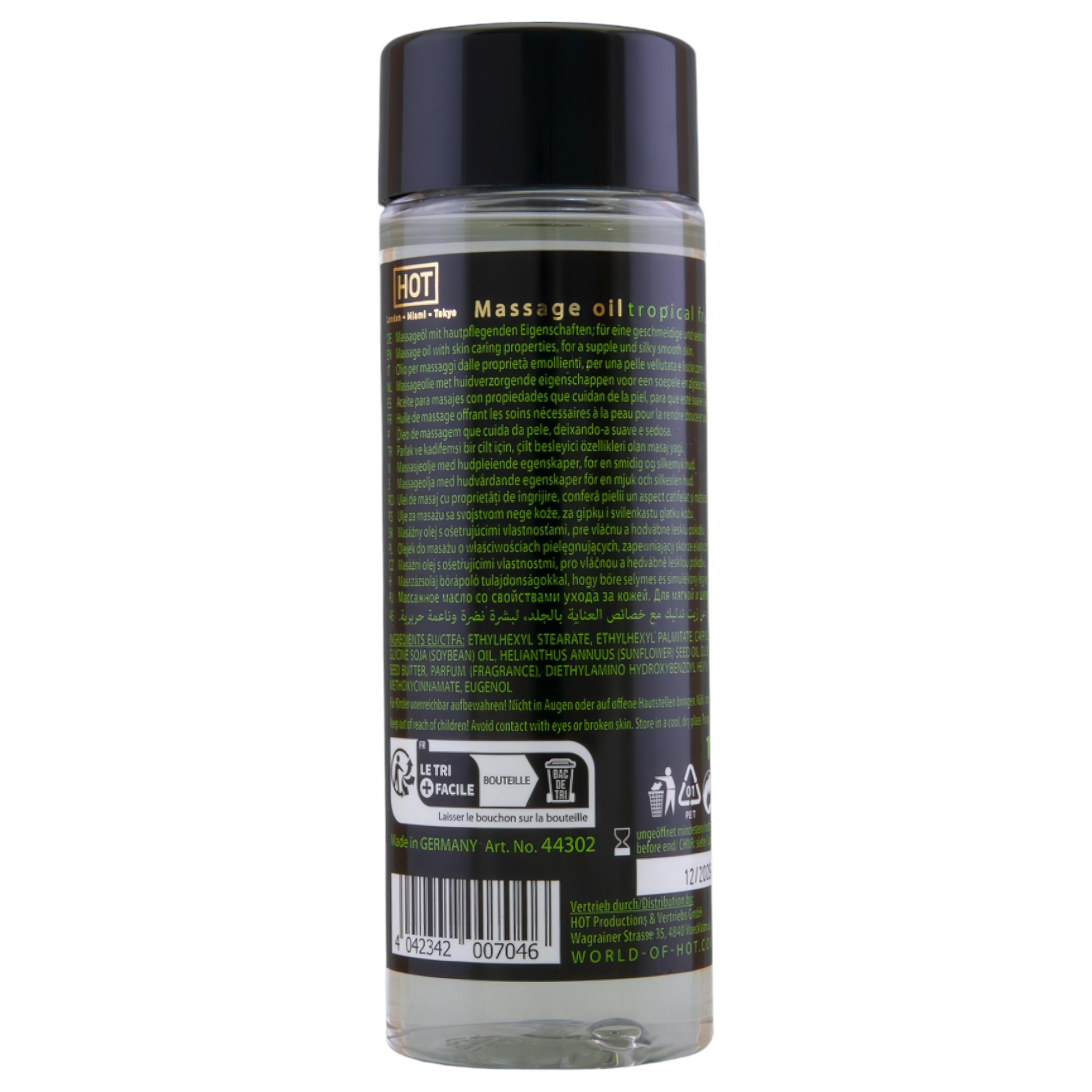 HOT bőrápoló masszázsolaj – trópusi gyümölcs (100ml)