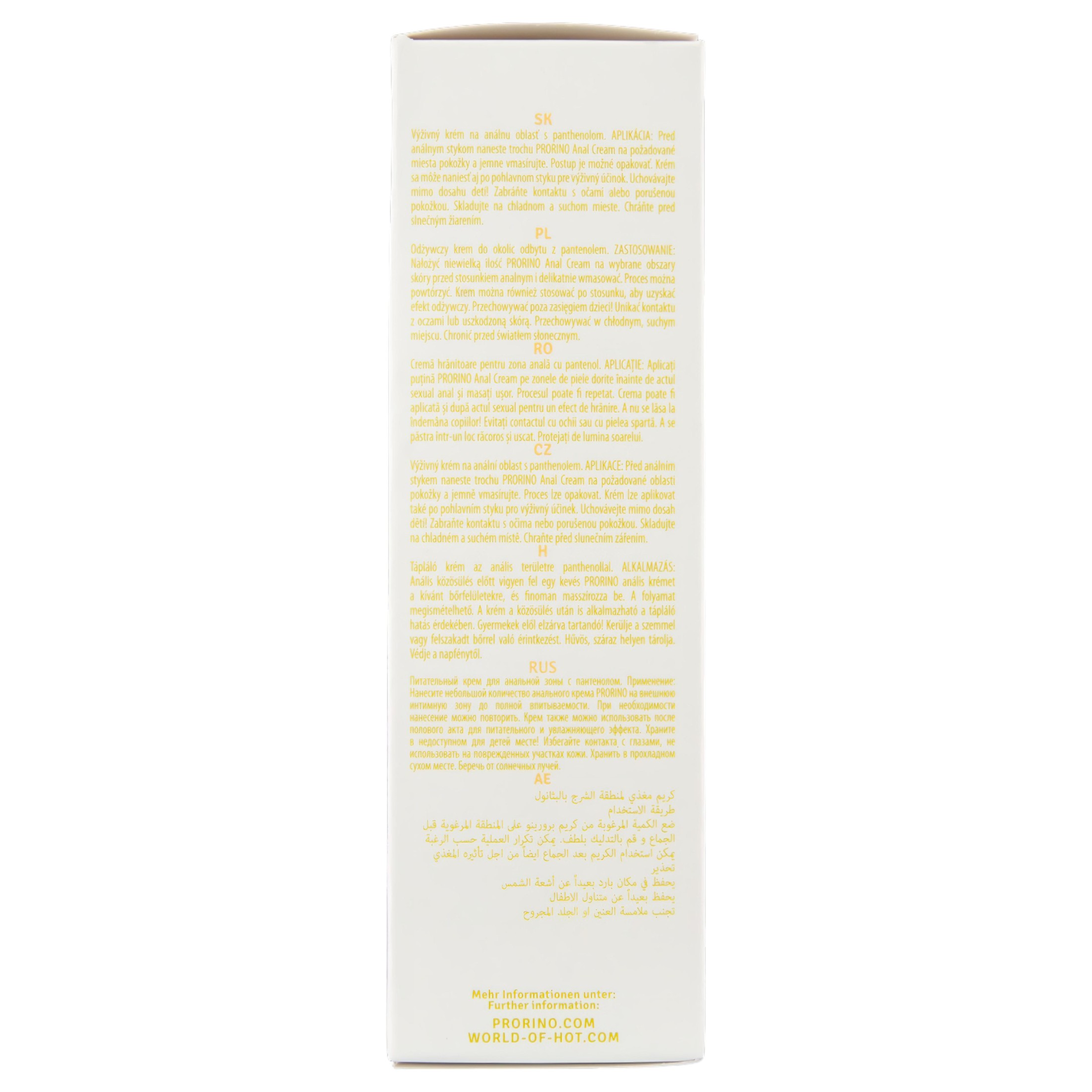 HOT Prorino – anál ápoló krém (100ml)