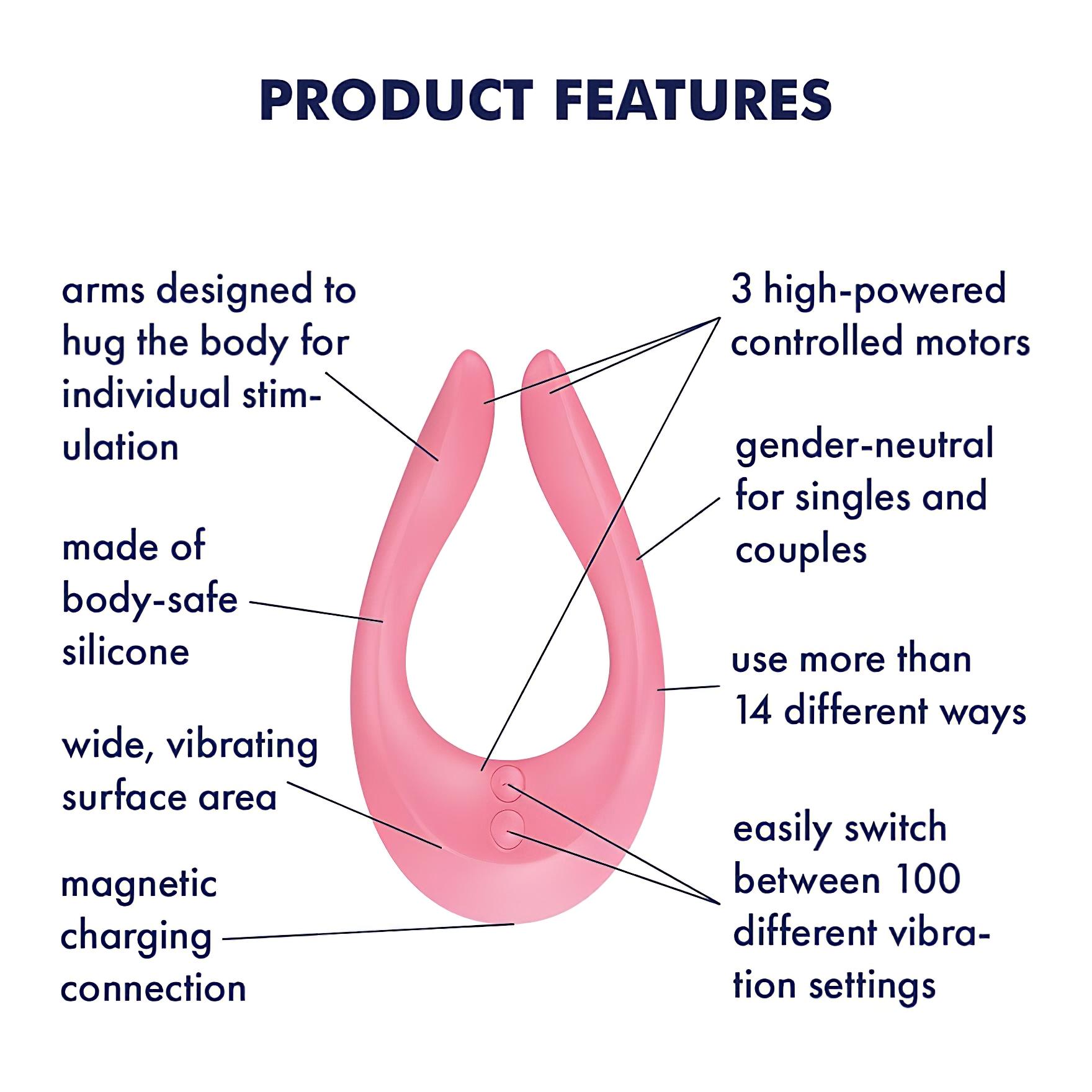 Satisfyer Endless Joy – akkus párvibrátor (pink)