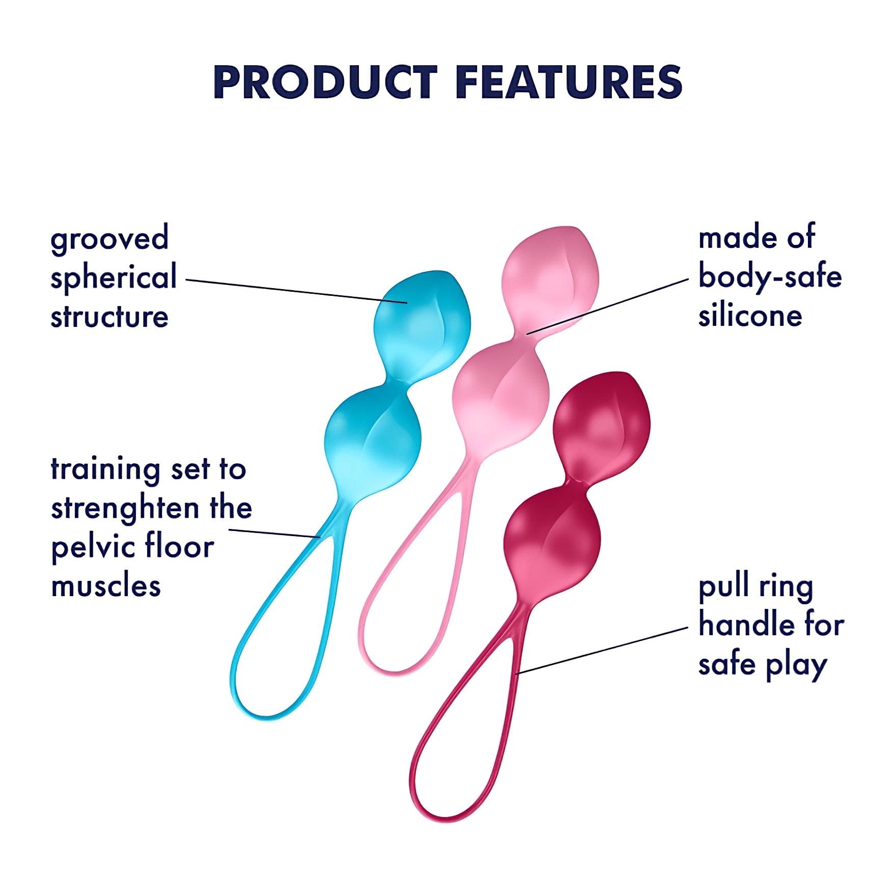 Satisfyer V Balls – gésagolyó duó szett (3 részes)