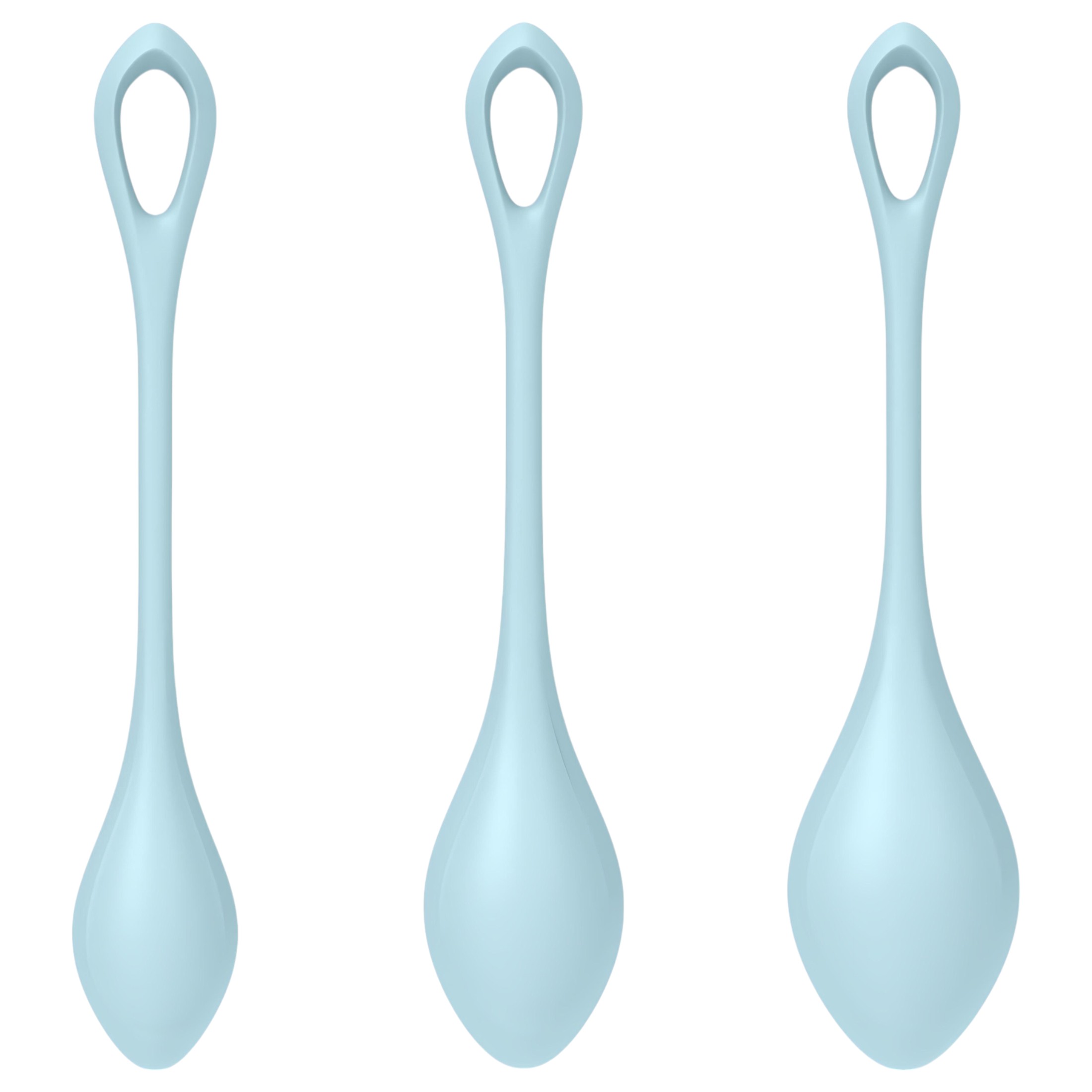 Satisfyer Yoni Power 2 – gésagolyó szett – kék (3 részes)